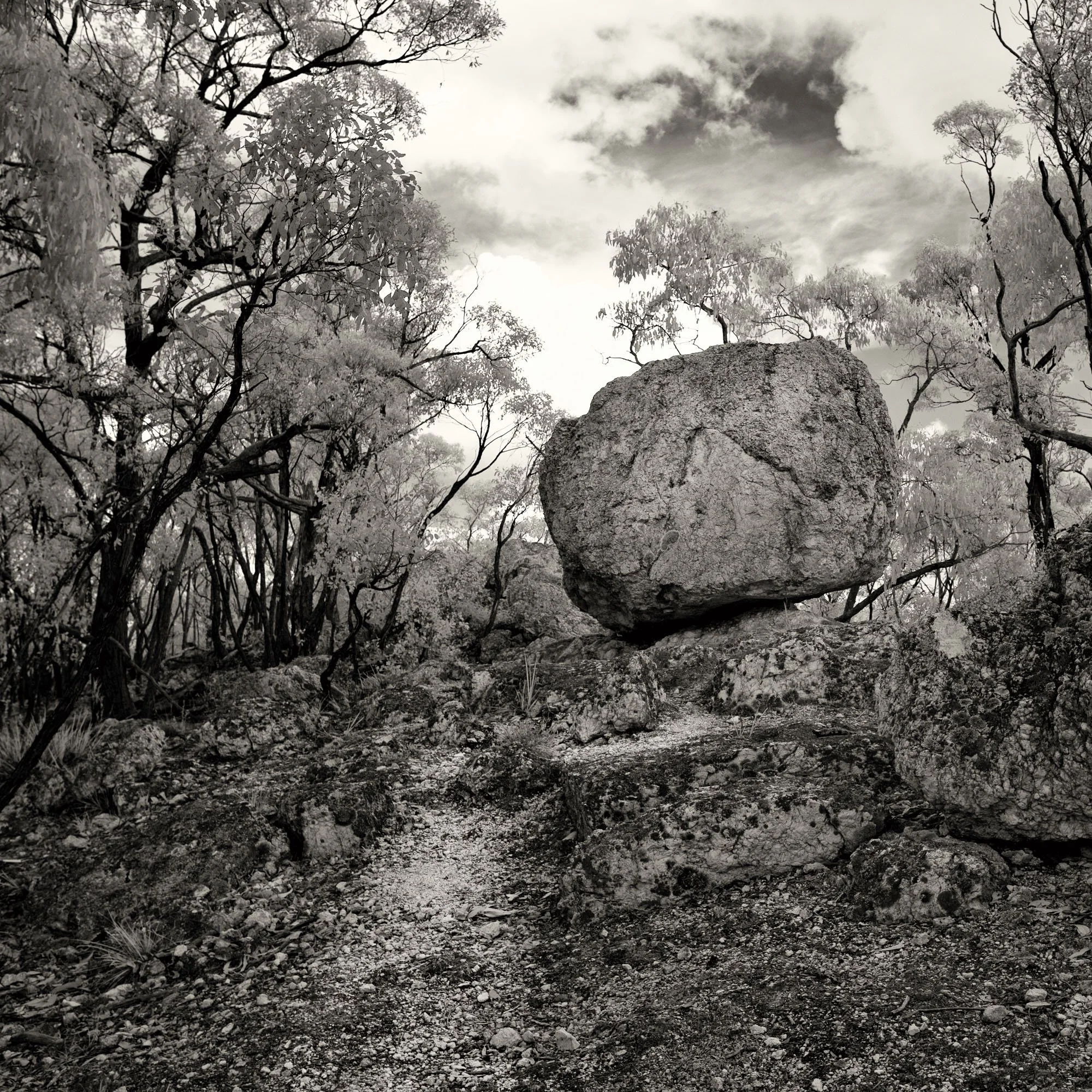 Quartz balance, 2025. Quartz Mountain, near Talbot, Victoria, Australia