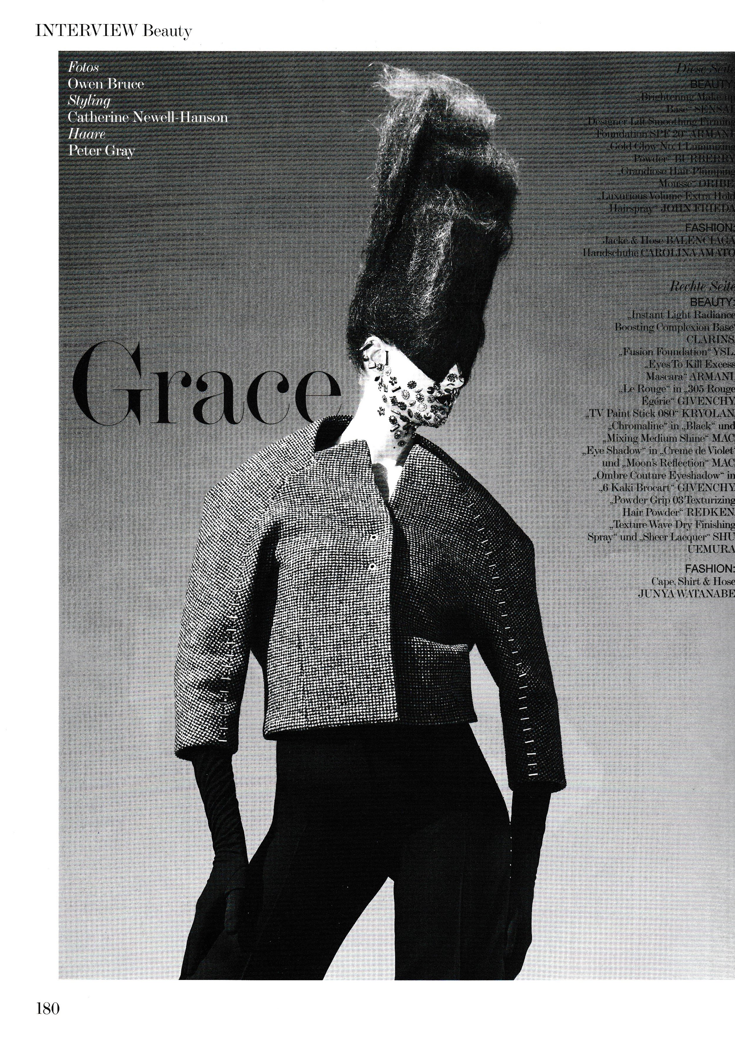 INTERVIEW MAGAZINE by  Owen Bruce