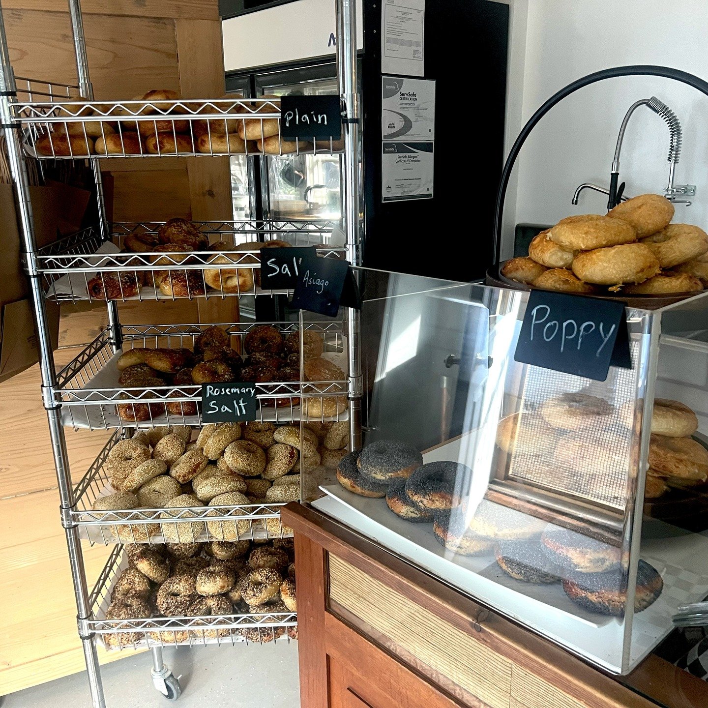 Good Morning Cape Ann 🥯 ❤️❤️❤️!

We'll be open Saturday &amp; Sunday 8:00 am - 11:00 am or sellout at 1 Whistlestop Mall in Rockport.

Bagels: Plain, Poppy, Sesame, Salt, Rosemary Salt and EVERYTHING!
Schmears: Plain, Scallion

Sign up for news and 