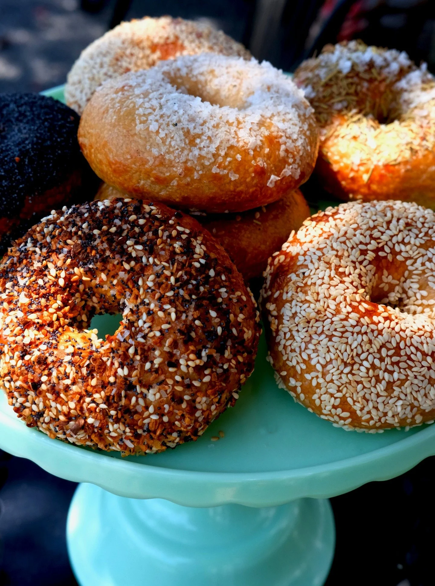 Happy Friday Cape Ann 🥯 ❤️❤️❤️!

We'll be open this Saturday &amp; Sunday 8:00 am - 11 am or sellout at
1 Whistlestop Mall in Rockport.
BAGEL OF THE WEEK: ASIAGO

Pre-ordering is live at www.saltysbagels.com

#loveourcustomers #bagels #coffee #schme