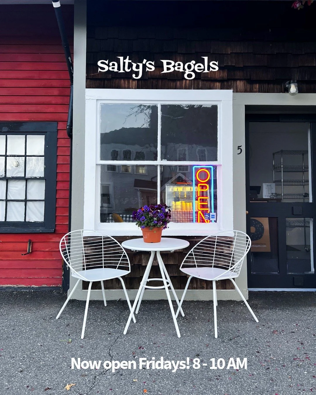 We've added Fridays to our weekend lineup at The Whistlestop Mall in Rockport!

Friday: 8&ndash;10 am
Saturday: 8&ndash;11 am
Sunday: 8&ndash;11 am

BAGEL OF THE WEEK: Jalape&ntilde;o Cheddar
SCHMEAR OF THE WEEK: Hot Honey

We have a limited number o