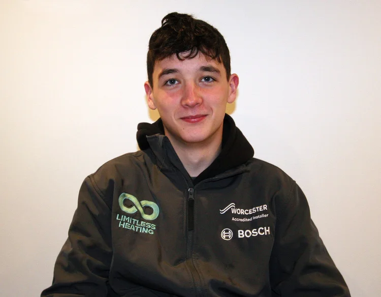 Kaiden Hutchison, 2nd year apprentice at Limitless Heating