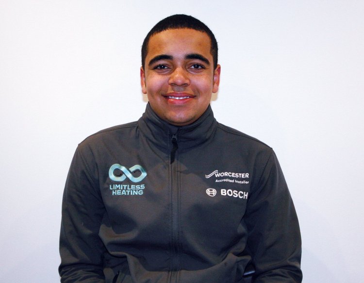 Liam McLean, 1st year apprentice at Limitless Heating
