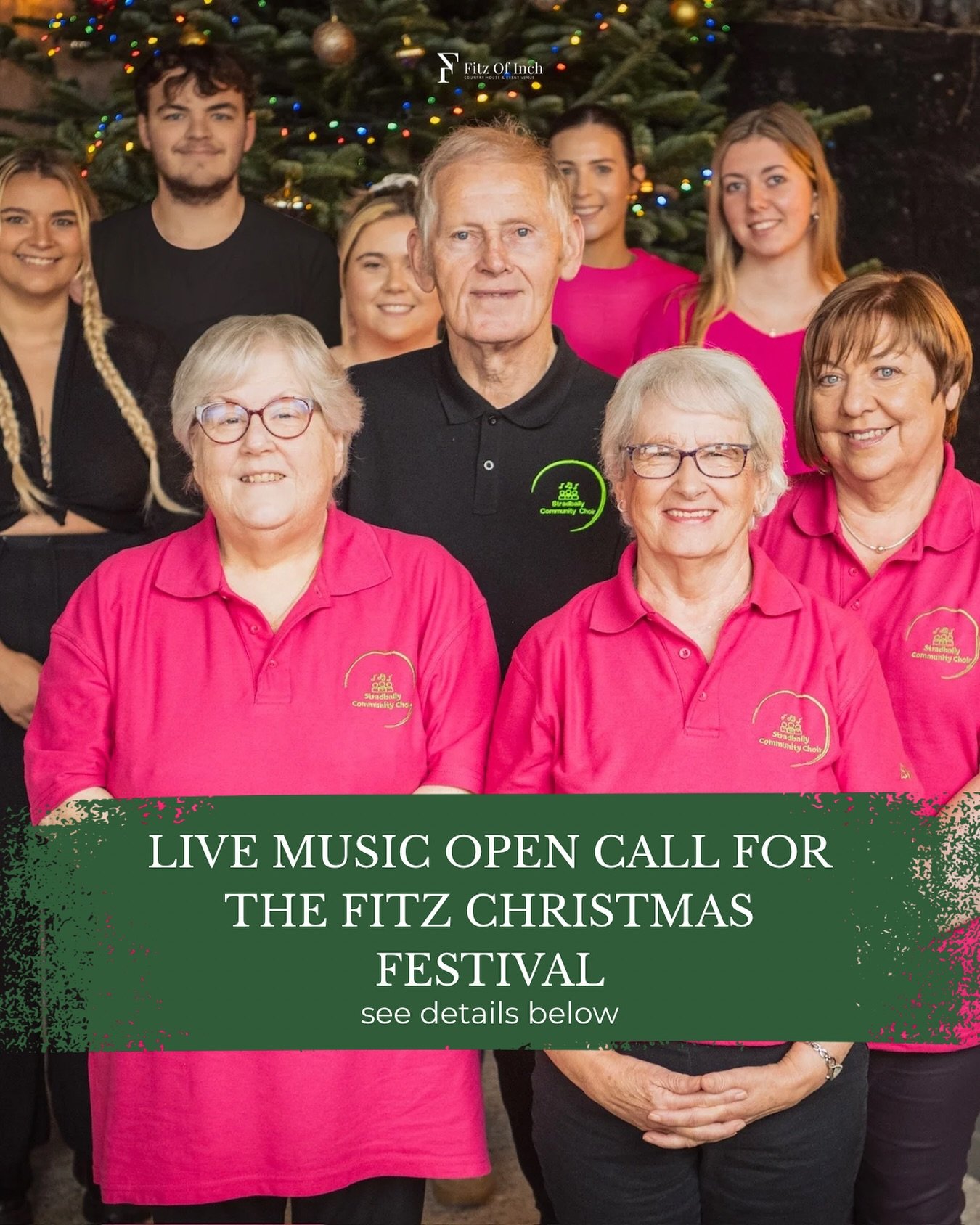 Calling all musicians &amp; performers! 

The Fitz Christmas Festival is looking for a talented choral group or band to bring festive cheer to our stage on Sunday 14th December! 🎄 
Show time: 8pm
Set time: 45 mins 

Don&rsquo;t miss the chance to be