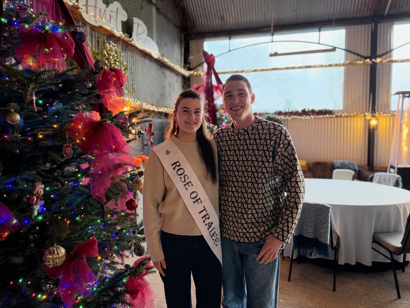 We were honored to have Katlyn Cummins, the International Rose Of Tralee 2025, stay with us at Fitz Of Inch before our Christmas festival on December 13th. 
Her genuine, down-to-earth nature, which endeared her to TV audiences, was on full display du