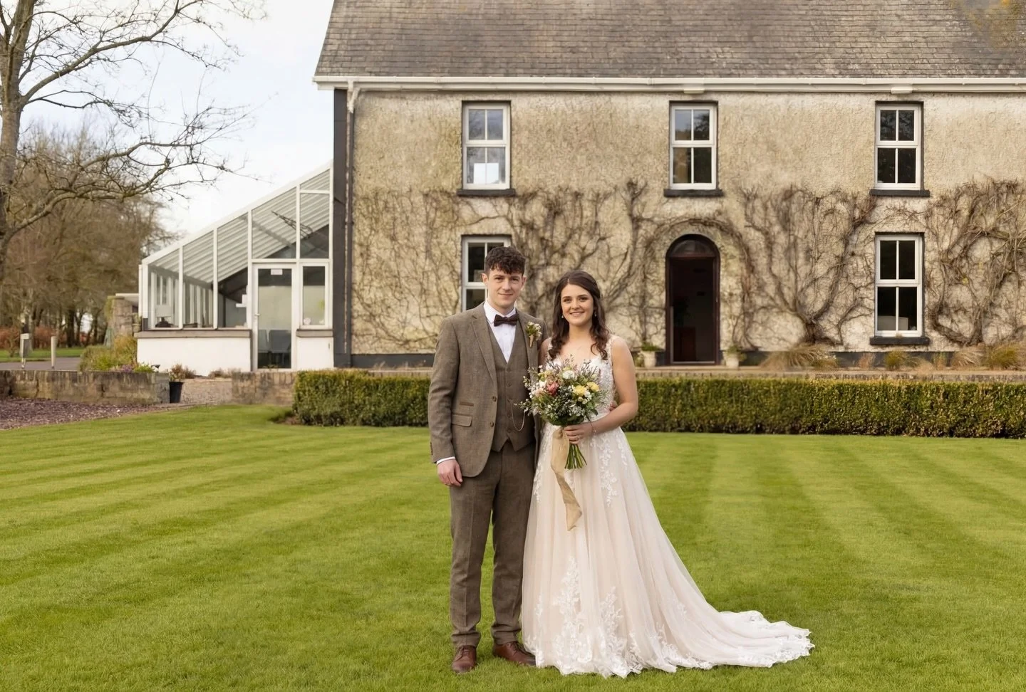 Fitz Of Inch is the perfect backdrop for an intimate country house wedding. #countryhousewedding #irishwedding #barnweddings