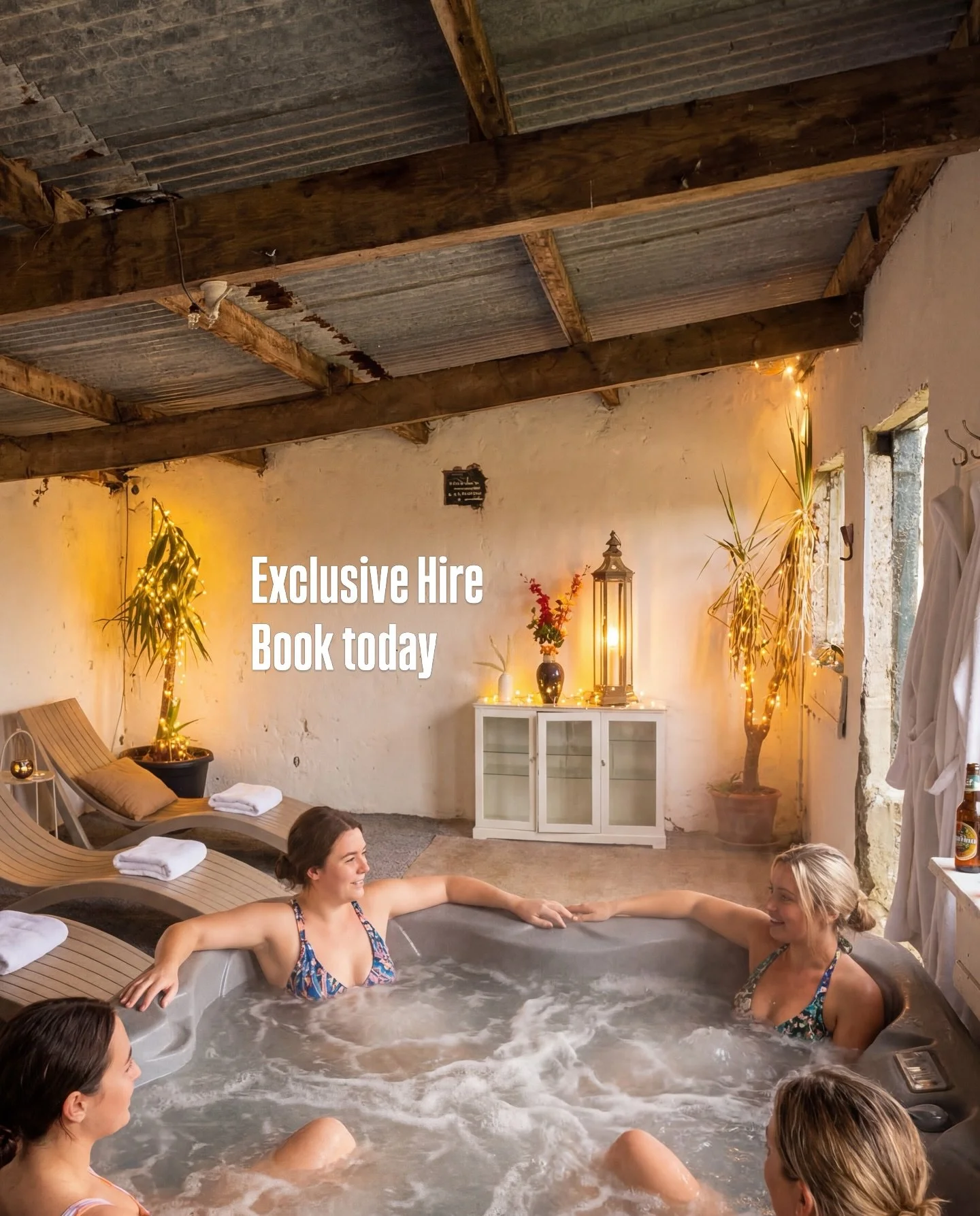 Get ready to spring into action! Book your Fitz Of Inch getaway for the weekend or midweek. 

Accommodating 30+ guests, our haven features an on-site entertainment barn with karaoke, TV, dining area, fireplace pit, Hot Tub, country House kitchens, an