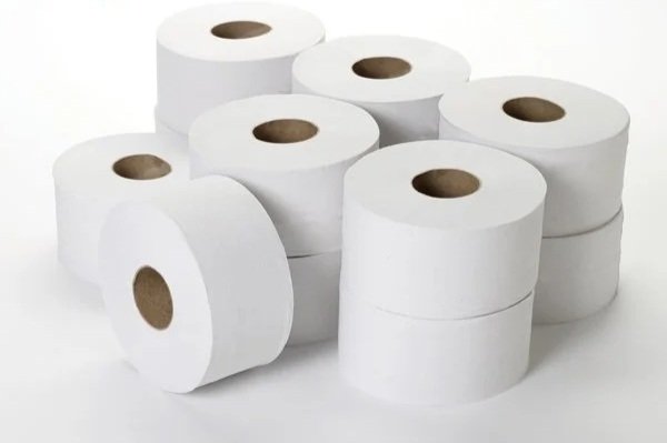 2 Ply Pure White Mini Jumbo Std core 150m x 12    77 cases