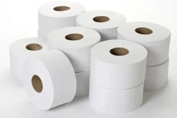 2 Ply Pure White  Mini Jumbo 3" core 200m x 12 rolls   55 cases
