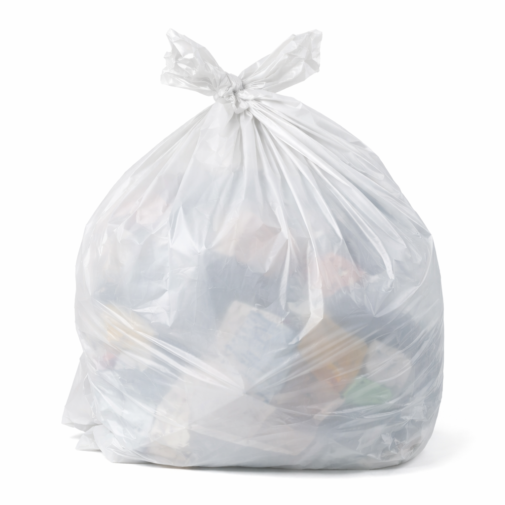 30 litre White Square Bin Liners x 2000  Medium Duty  36 cases