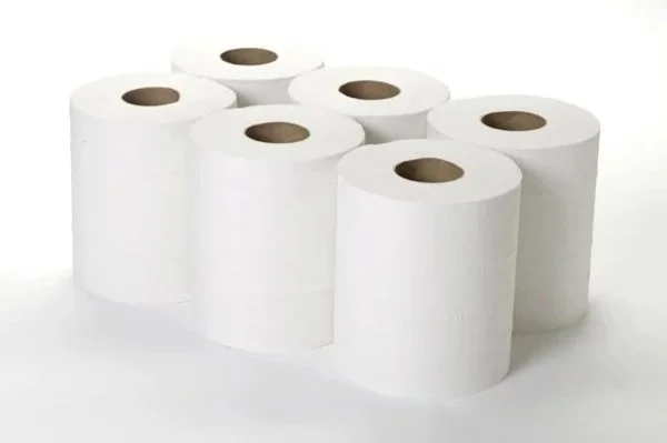 2 Ply Recycled White Centrefeed Rolls 180m x 6 Rolls      55 cases