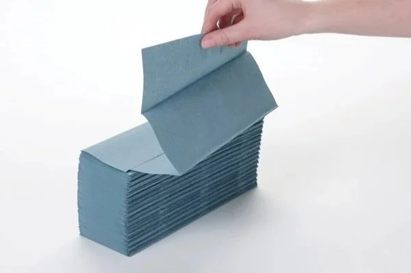 1 Ply Recycled Blue Z-Fold Hand Towels x 3000    90 cases