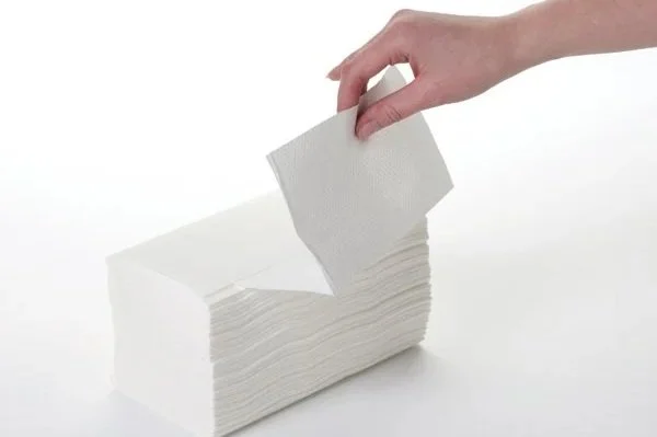 2 Ply Pure White V-Fold Hand Towels x 3000    54 cases