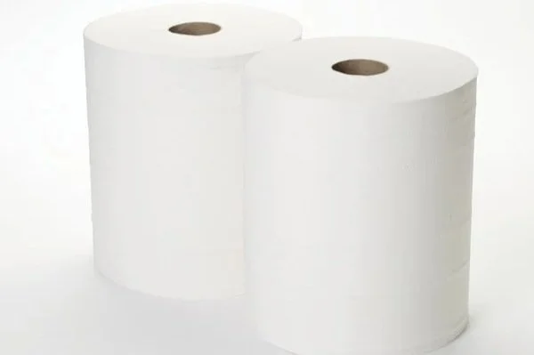 2 Ply Recycled White  Floorstand Rolls 360m x 28cm x 2 Rolls       56 cases