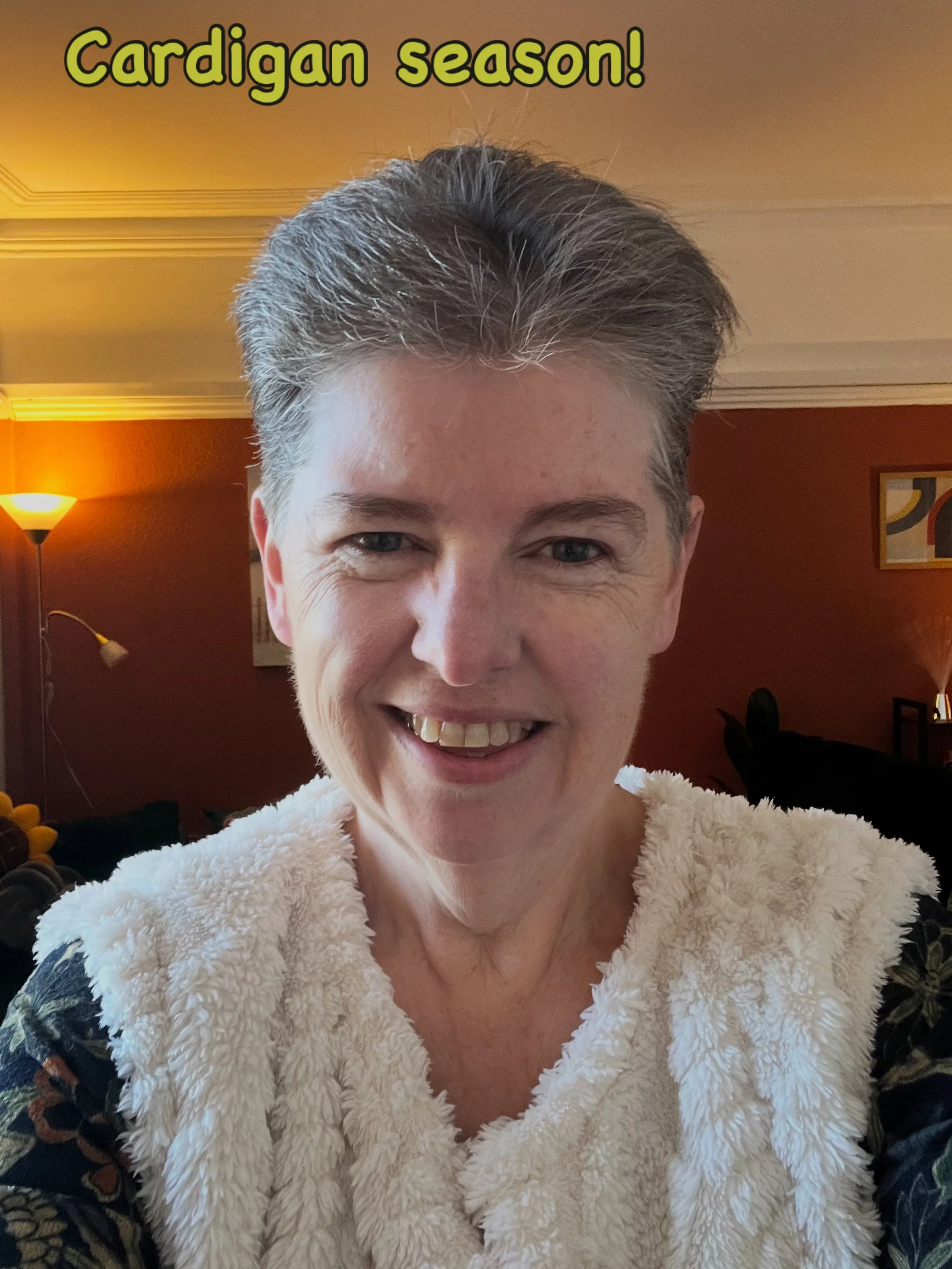 Us therapists love a good excuse to don a comfy cardigan! I love autumn so much it&rsquo;s the colour scheme for my room 😀. Thanks to sensory processing issues, my cardigans tend to be sleeveless, but are nearly always fluffy - you might call them g
