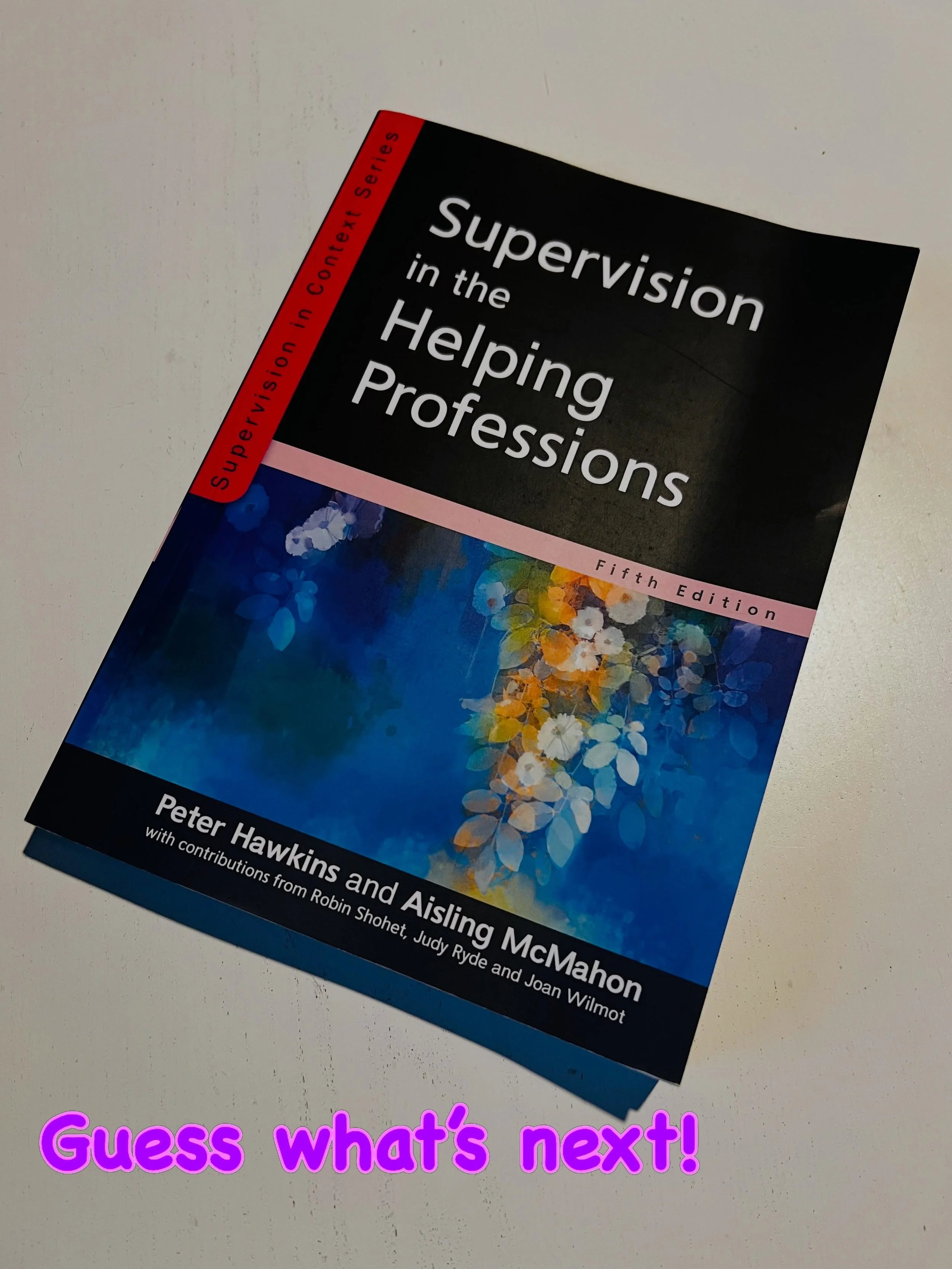 So excited to be starting a supervision course next month! It&rsquo;s come a bit quicker than I expected but this is my year of saying yes to opportunities, and here we are 🤗. So by Christmas I will be a fully trained supervisor - onwards and upward