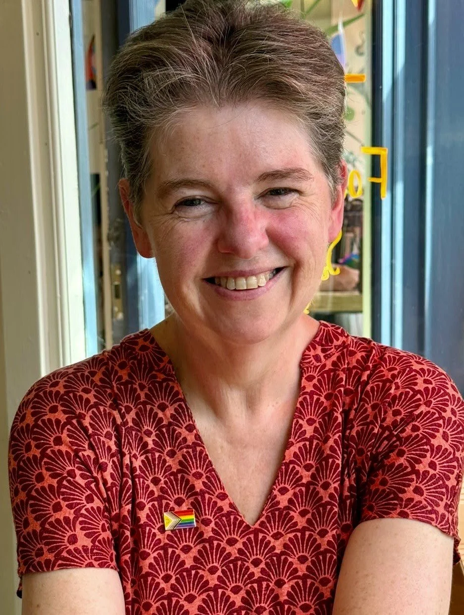 This is me, steaming gently in a cafe during the summer heatwave!