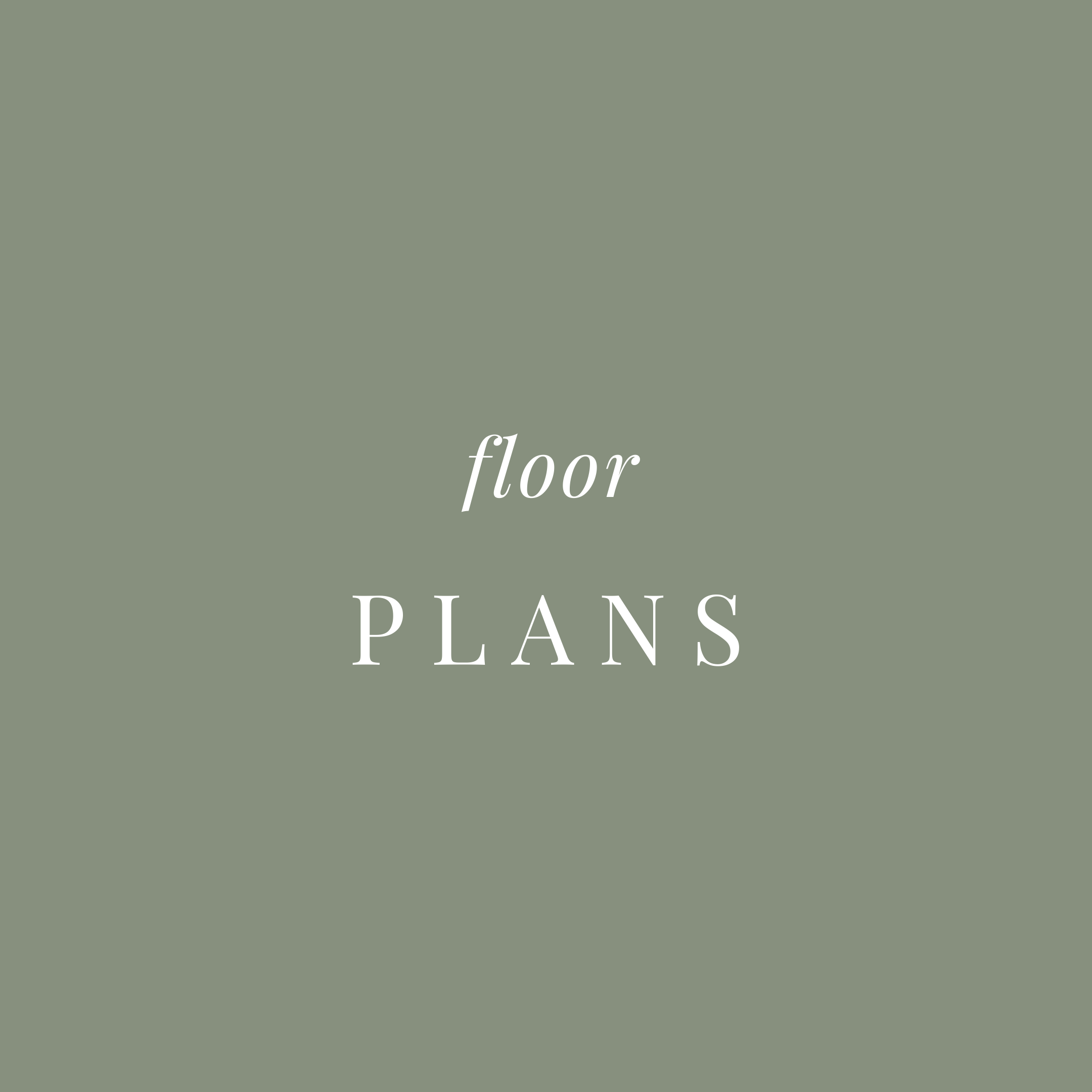 Book cover with the title 'Floor Plans' on a muted green background.