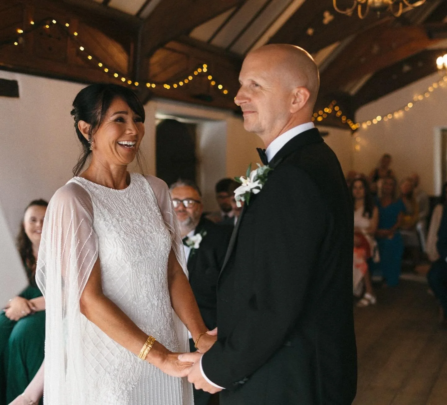 Amanda and Des celebrated their marriage with a beautiful yet intimate Pentillie ceremony only wedding down at our stunning Bathing Hut, overlooking the breathtaking Tamar Valley. 

After visiting the castle and walking the grounds Amanda and Des bot