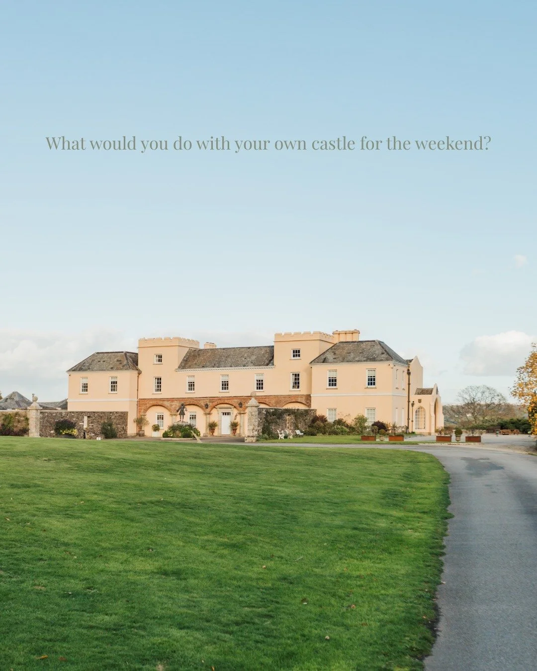 What would you do with your own castle for the weekend?

It starts with everyone arriving, settling in and making the most of the afternoon together. Someone heads for the games room, someone pours a drink, and before you know it, you&rsquo;re all si