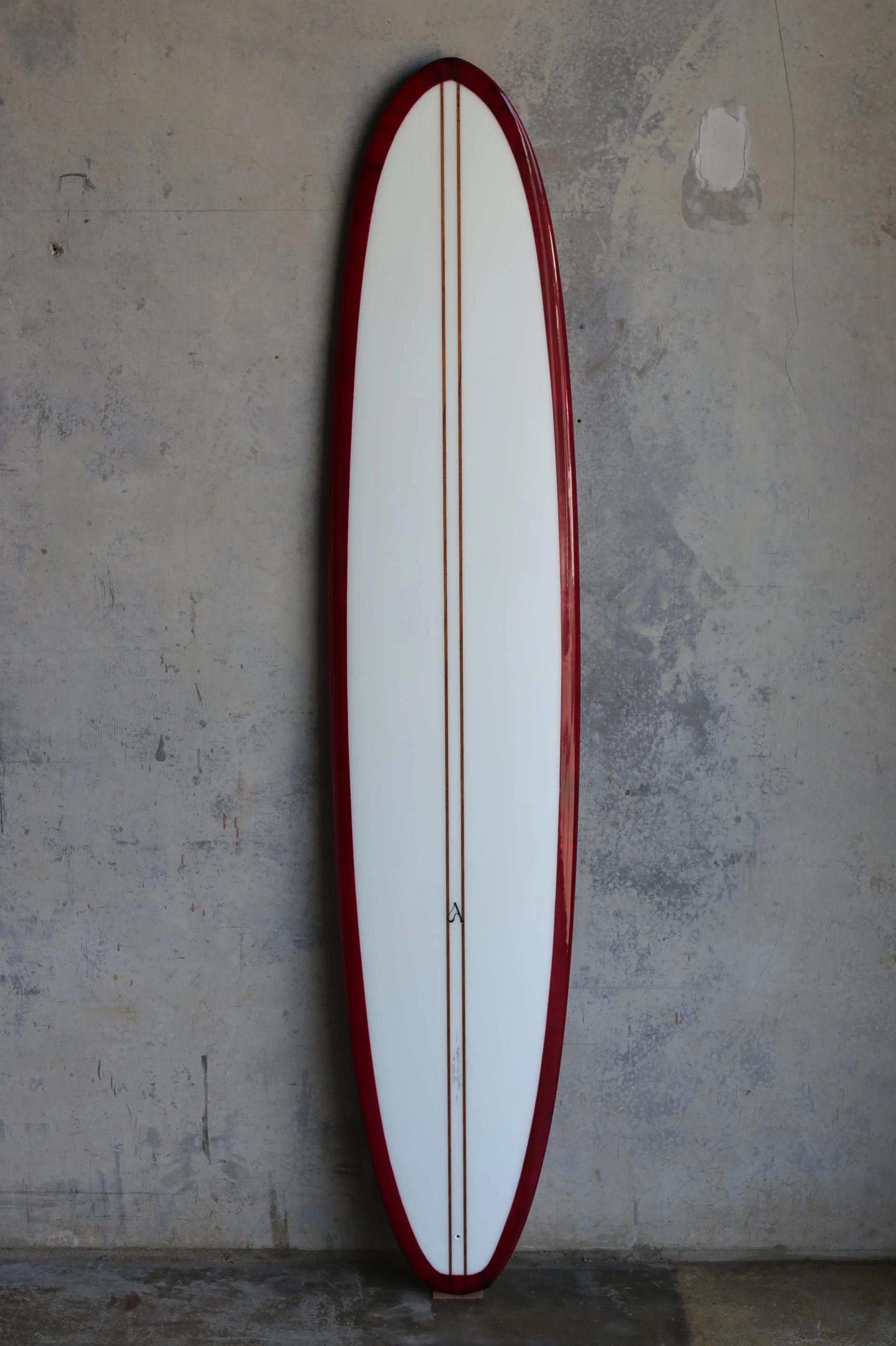 Longboard longboards handshaped Malibu surfboard aurora surfboards shaper dan Loong classic outline nose rider double stringer Tyler