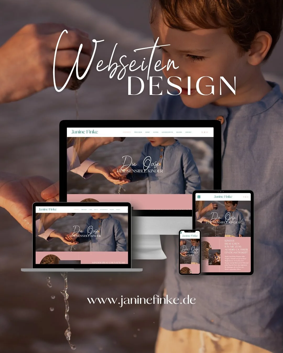Bevor morgen die Webseite von @janine_finke von @kinderyogaoase endlich ver&ouml;ffentlicht wird m&ouml;chte ich mit Dir ein wenig mehr &uuml;ber den Entstehungsprozess teilen:

In all meiner Arbeit liebe ich es mich in meine Klientinnen hineinzuf&uu