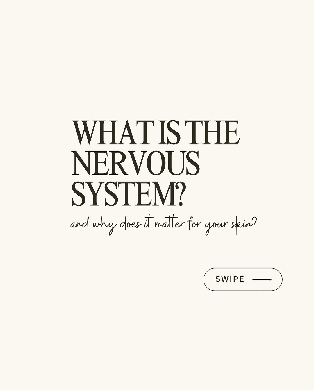 Your skin can&rsquo;t heal when your body doesn&rsquo;t feel safe.

When we&rsquo;re dysregulated, sitting in a sympathetic (fight or flight) or dorsal (freeze/shutdown) state the body focuses on survival, not repair.

 No matter what products you us