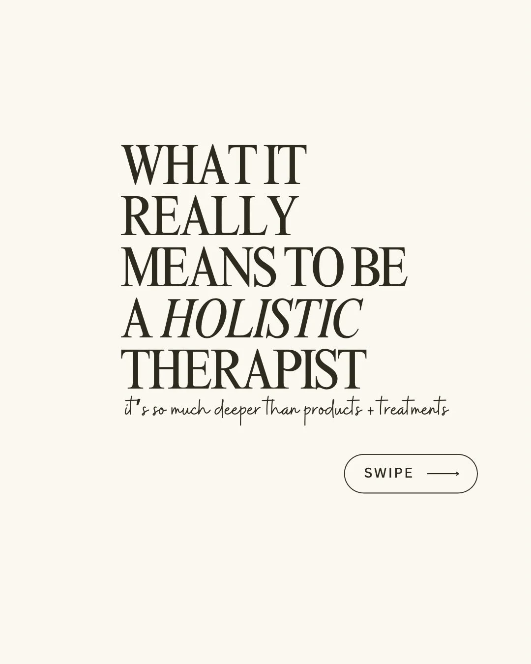 Being a holistic therapist isn&rsquo;t about crystals and calm music (though we love those too).

It&rsquo;s about seeing the whole woman in front of me her skin, her hormones, her stress levels, her sleep, her nervous system and the season of life s