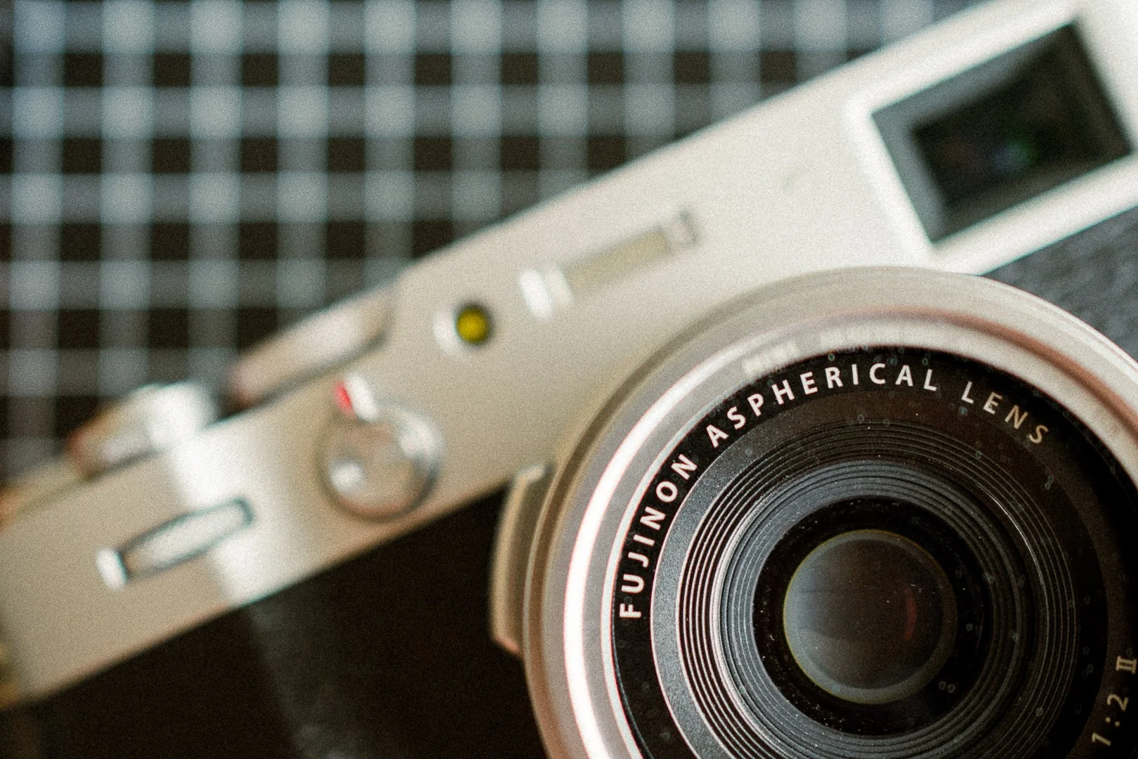 front of the Fujifilm x100V camera