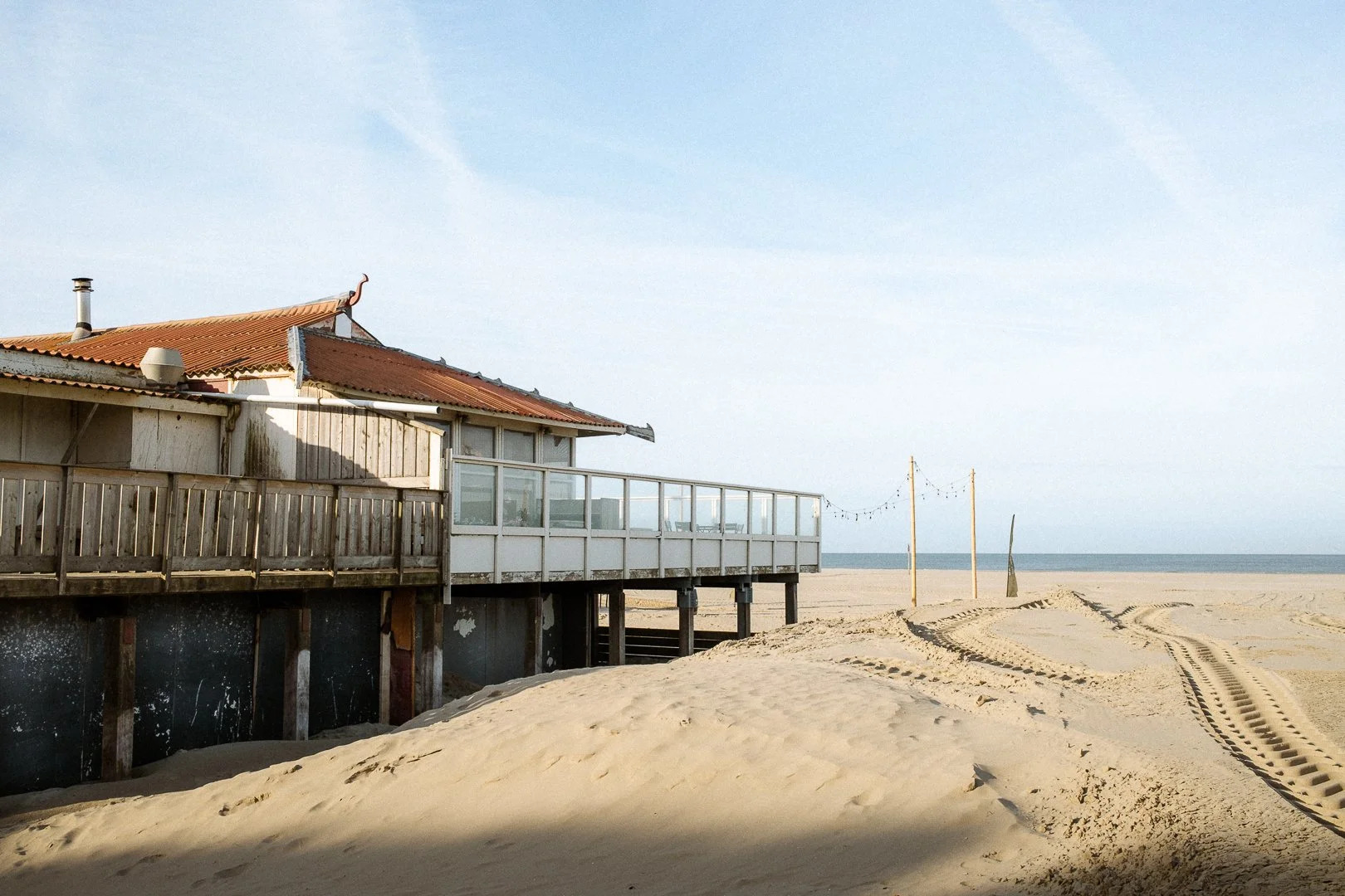 Beach restaurant in Ijmuiden.
