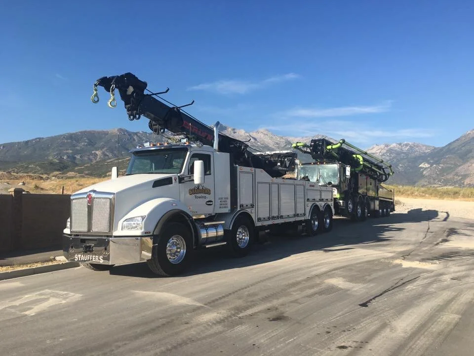 Stauffer's towing operator working with commercial equipment