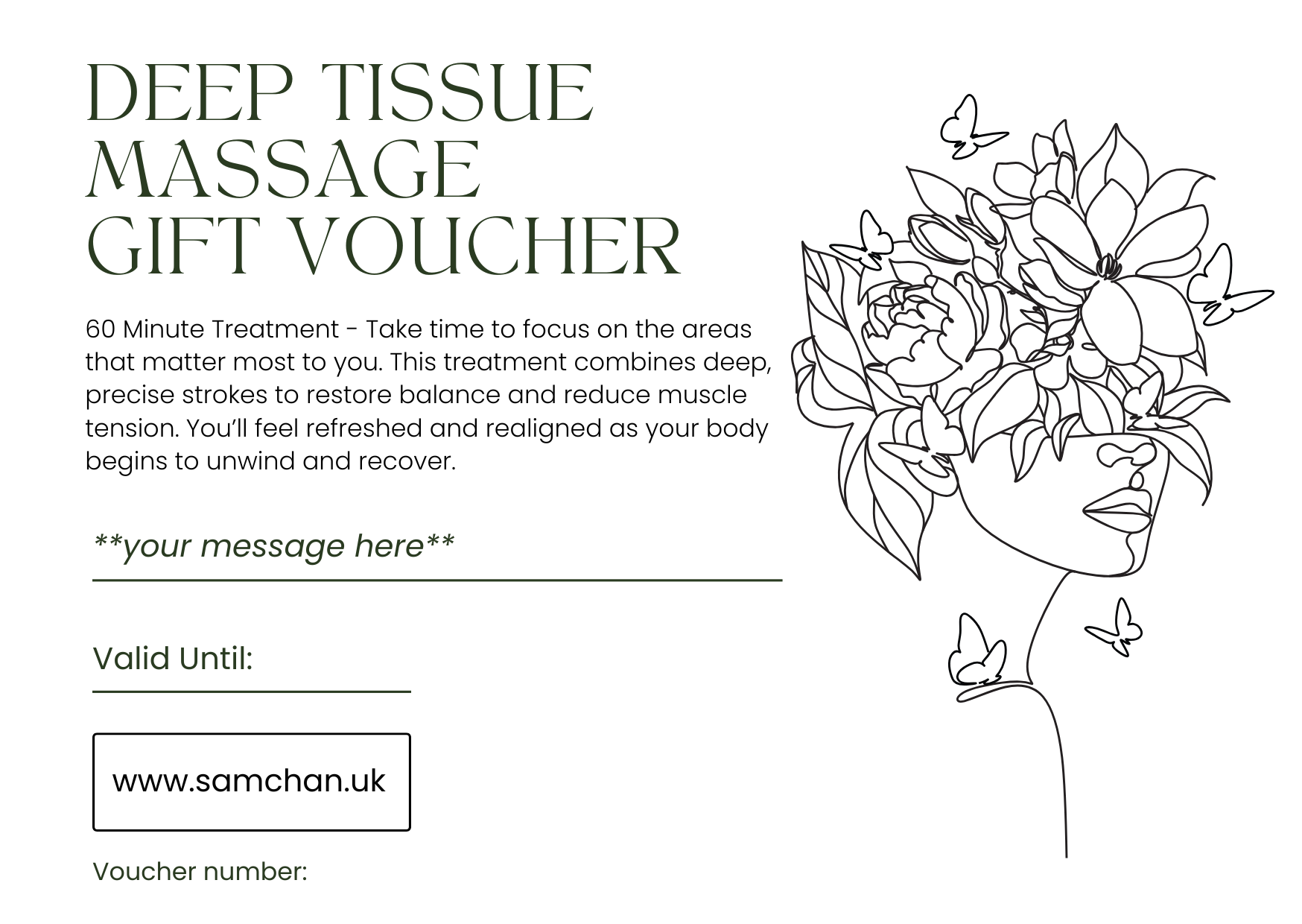 Gift Voucher - 60 minute - Deep Tissue Massage