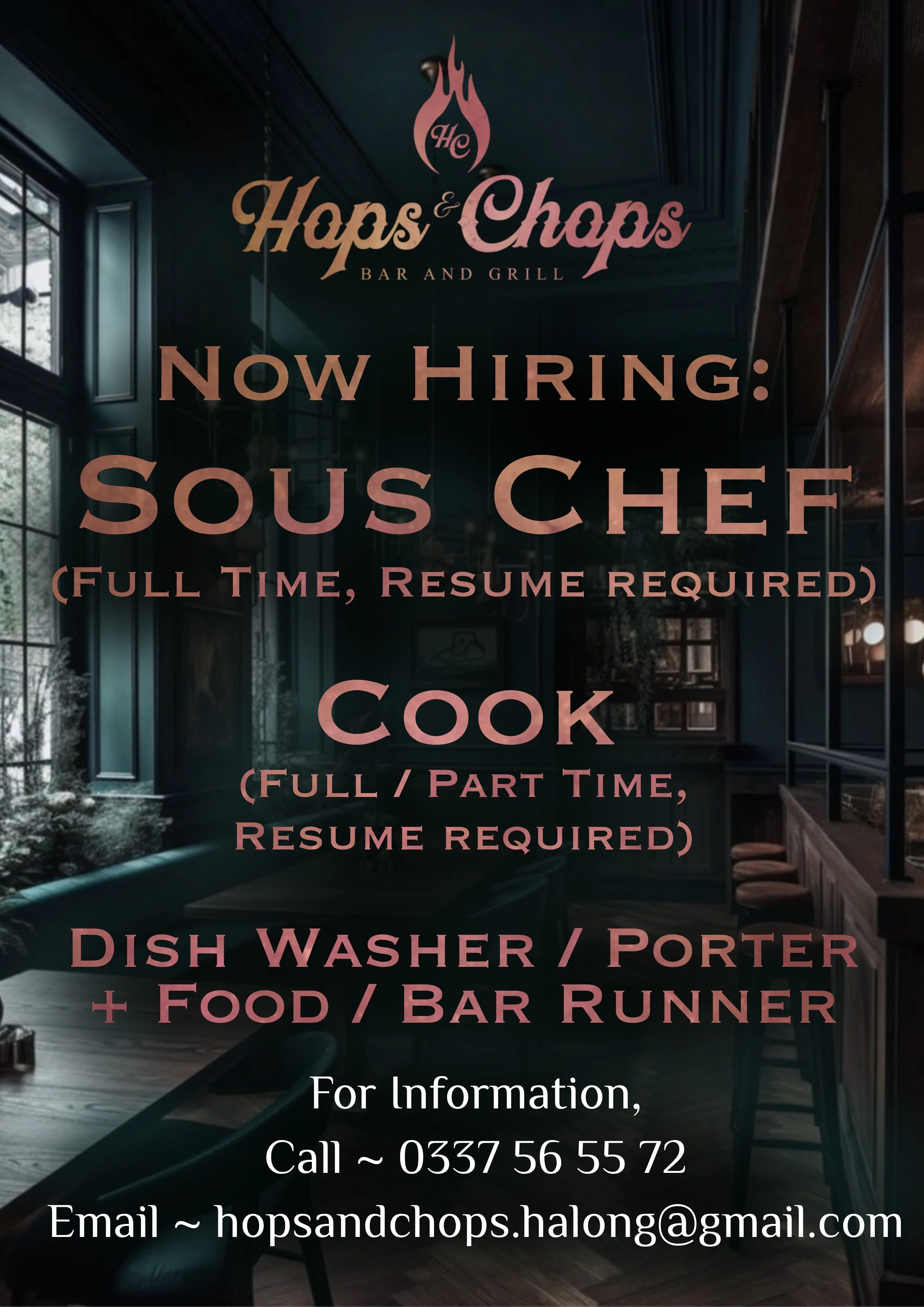 KITCHEN STAFF POSTER