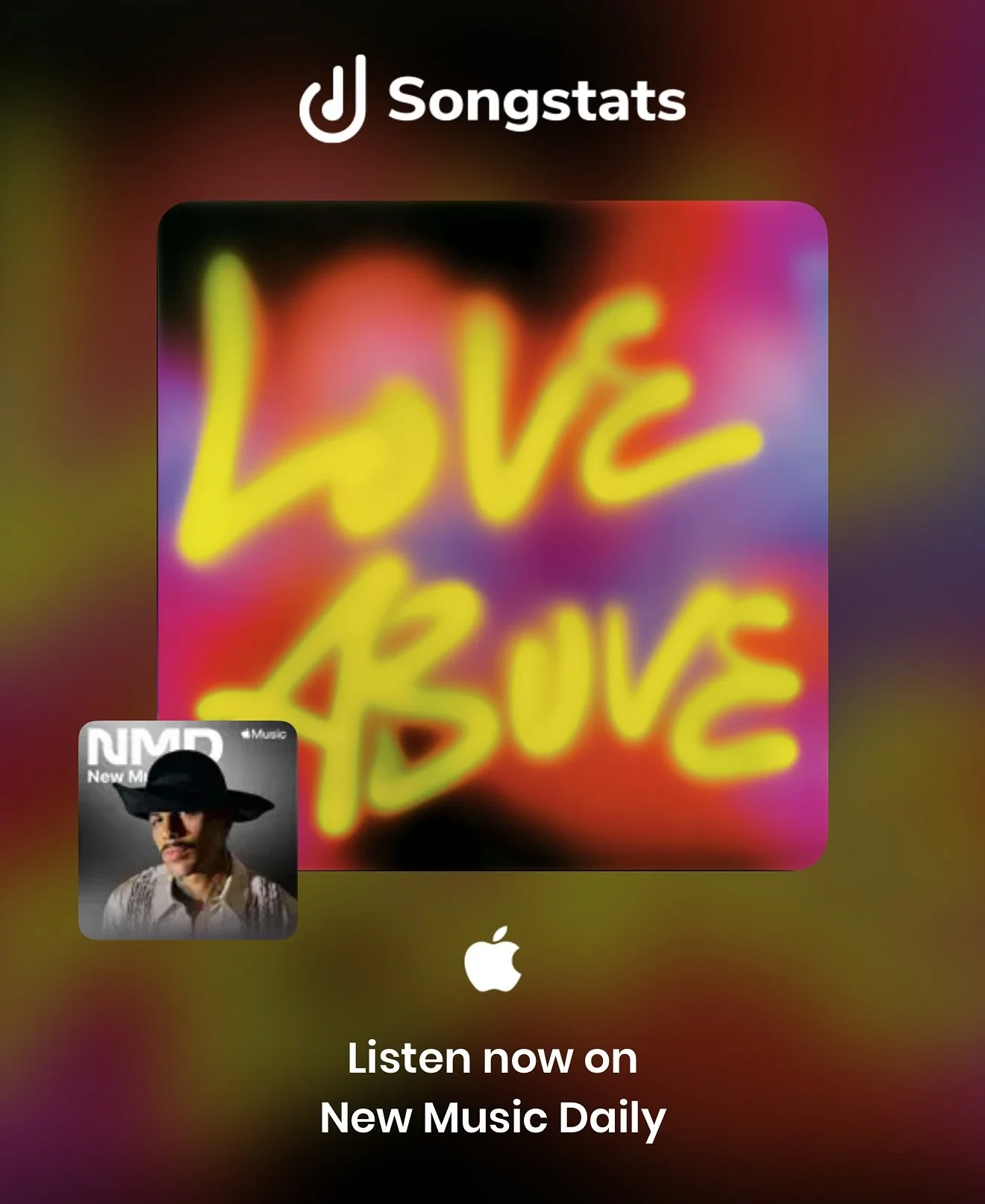 We&rsquo;ve got some great news 🥳
Our new release &ldquo;Love Above&rdquo; by @iamkhaney &amp; @corinna.wav has been added to editorial playlists :

- Apple Music - New Music Daily
- Youtube - New Dance 2025
- Tidal - Pop&amp;B
- Tidal - New Arrival