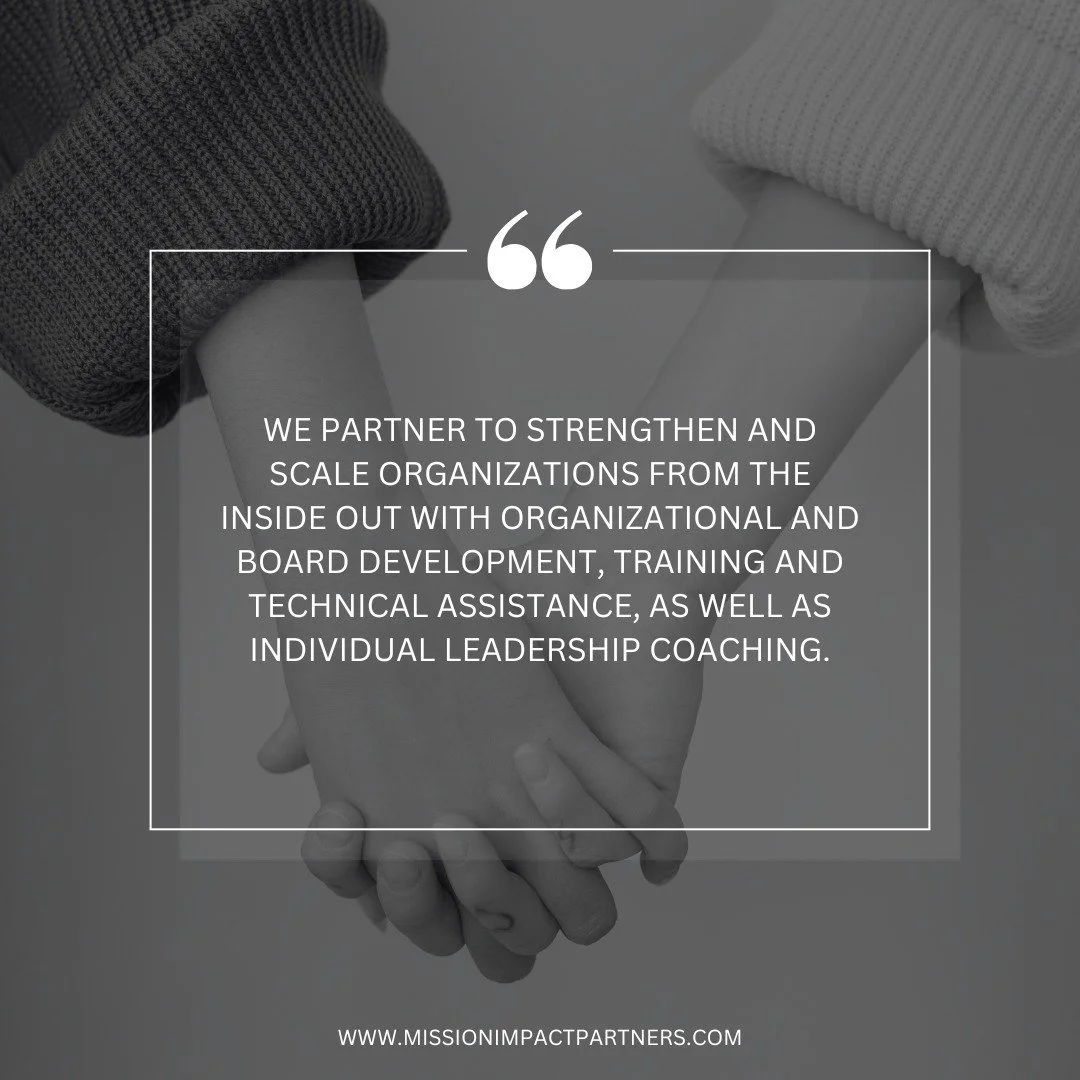 Together, we can help your chase your impact. To us, you're not a client but a partner.