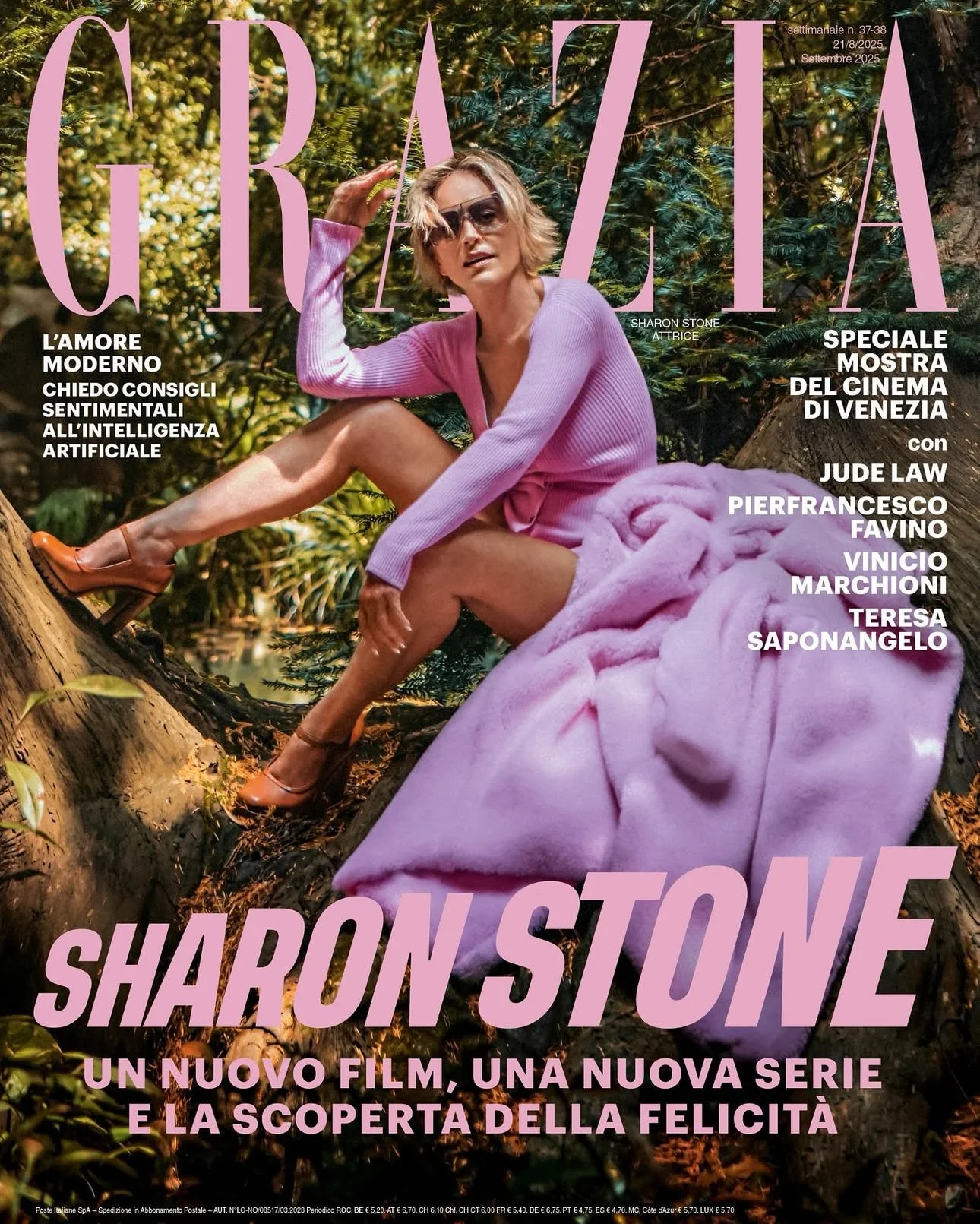 Makeup for Sharon Stone for Grazia Italy