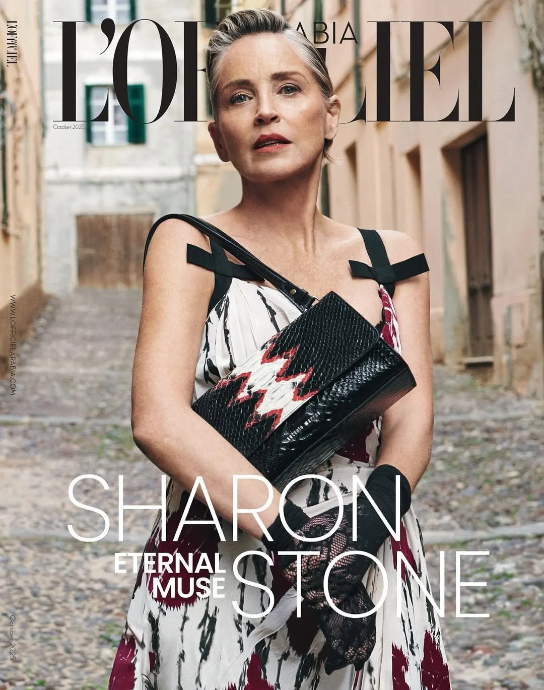 Makeup for Sharon Stone for L'Officiel Arabia