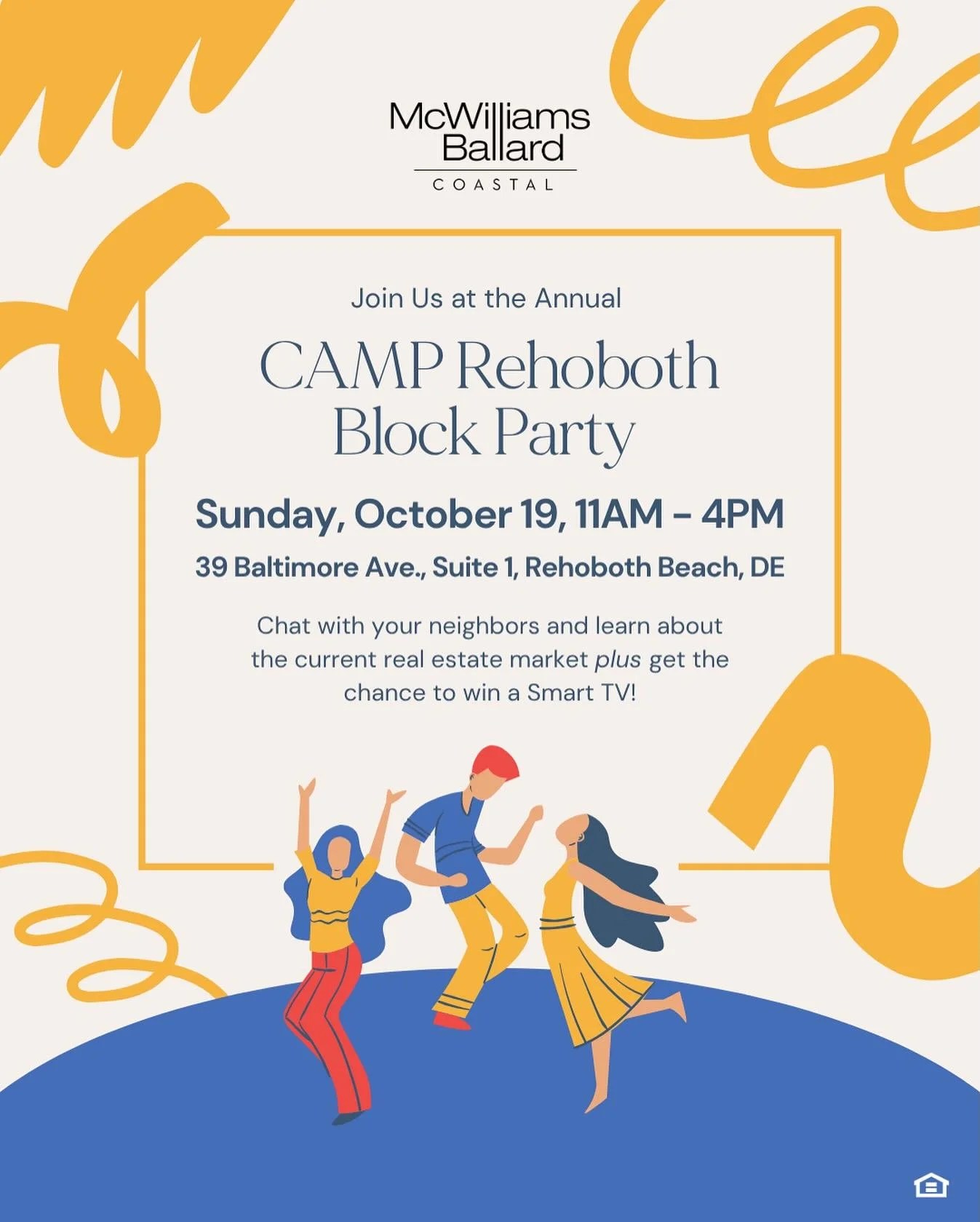 🎉 Camp Rehoboth Block Party! 🎉
Join me, Patrick Sommer, Realtor with McWilliams Ballard Coastal, this Saturday, October 19th from 11 AM &ndash; 4 PM in downtown Rehoboth Beach!

🏖️ Stop by my booth to:
📺 Enter to win a Smart TV
🏡 Learn about the