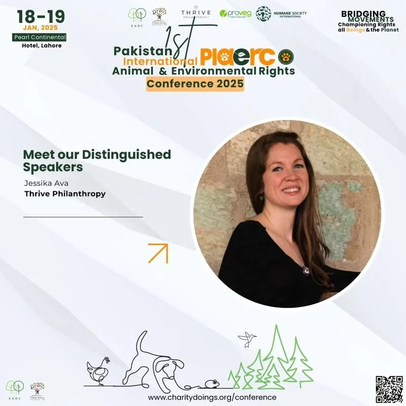 Thrive Philanthropy CEO Jessika Ava Speaks at Pakistan’s 1st International Animal and Environmental Rights Conference