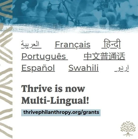 Global Inclusion in Action: Thrive Philanthropy Grants Now in 10 Languages
