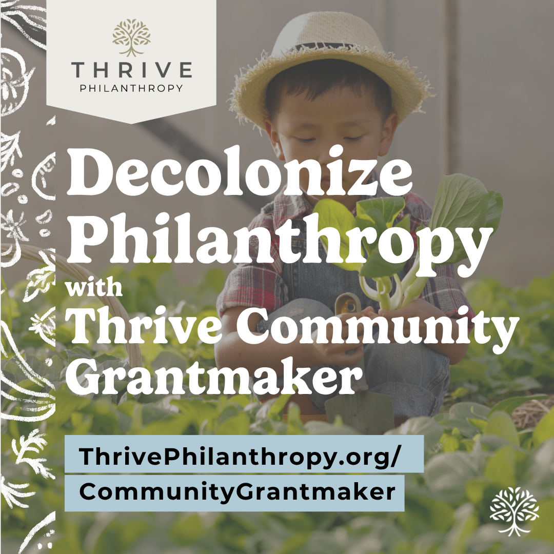 Thrive Community Grantmaker: Putting Grantees and Donors at the Heart of Grant Decisions