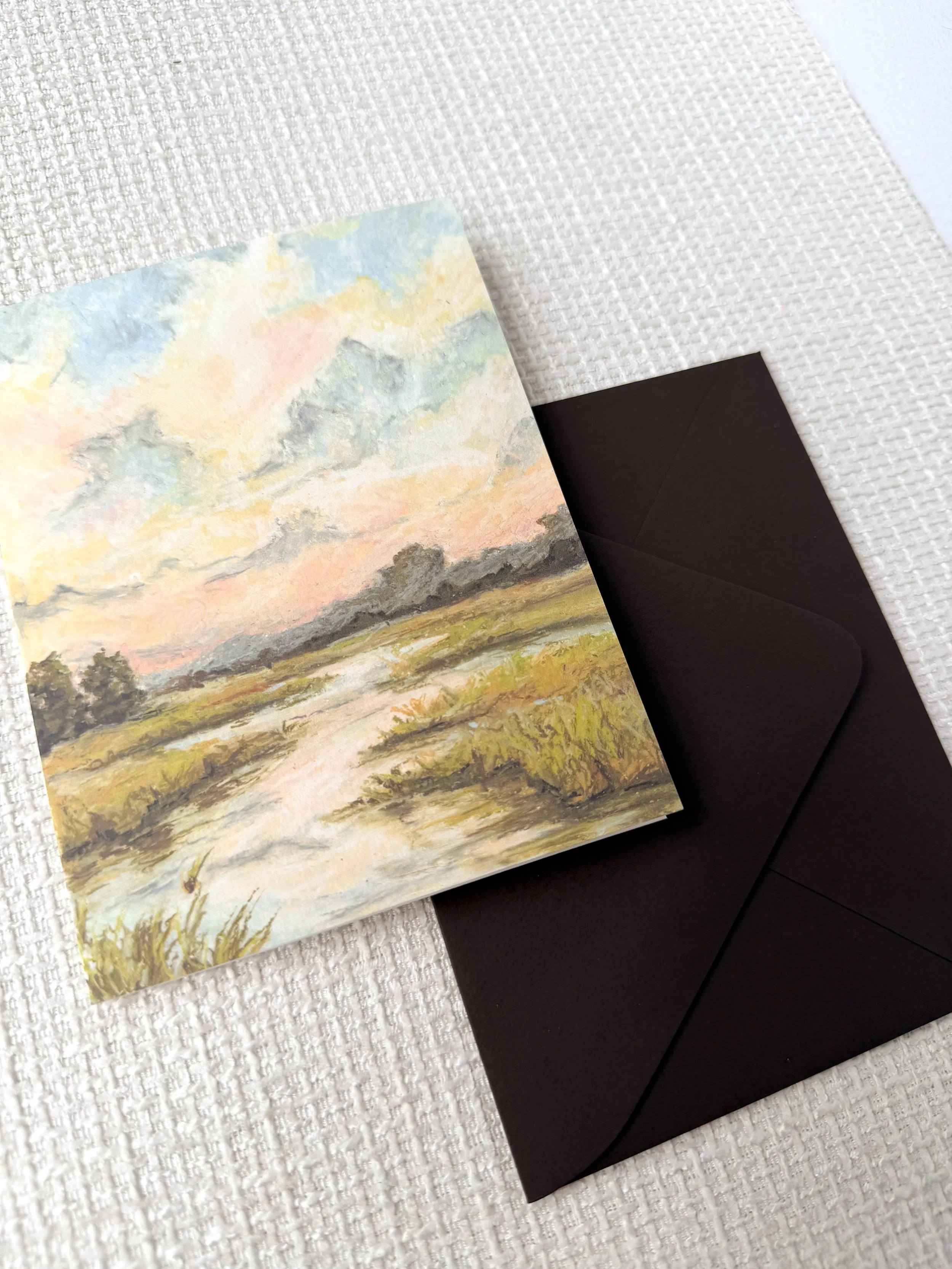 "Sunset Marsh" Greeting Card