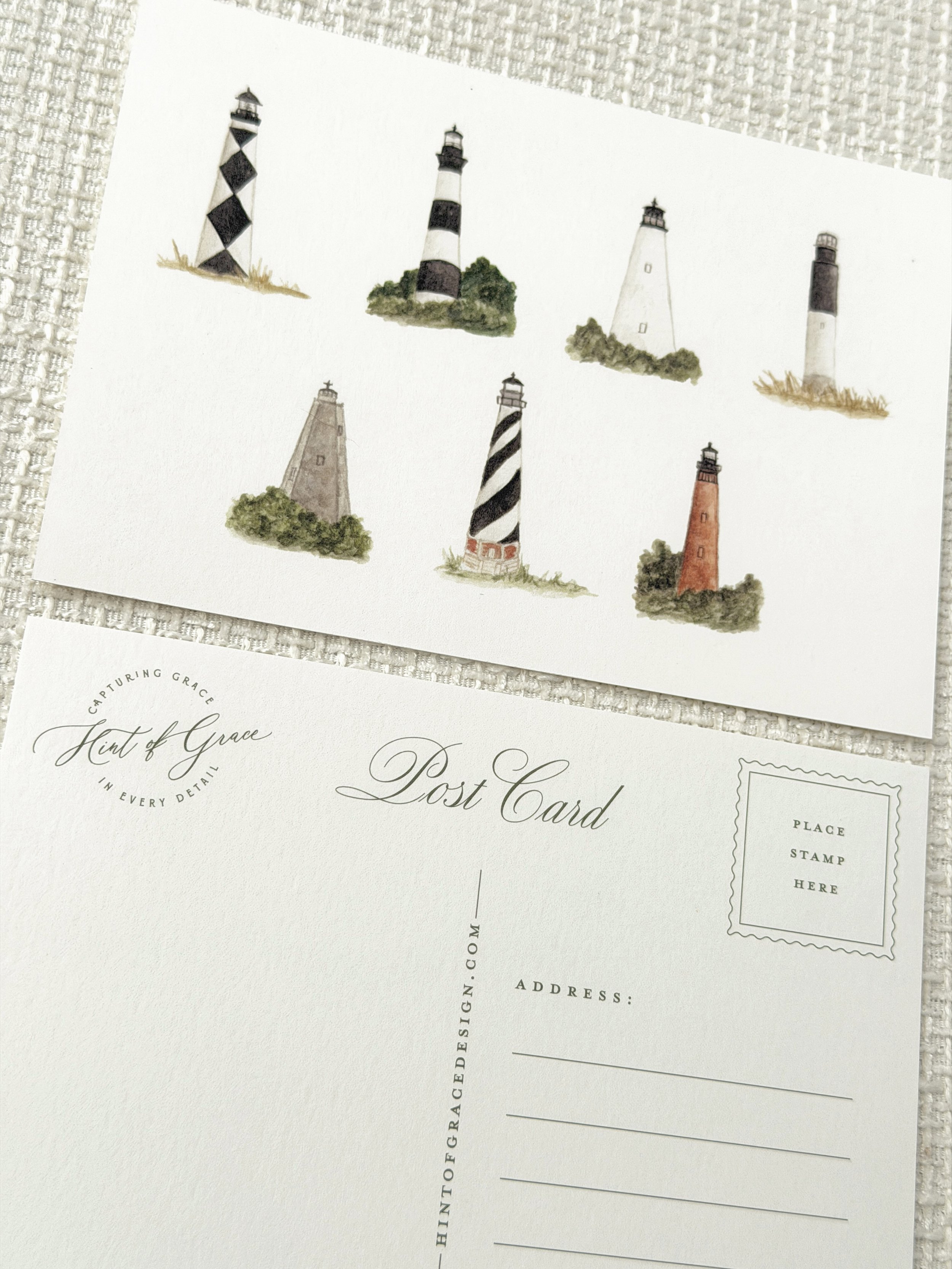 NC Lighthouses Postcard