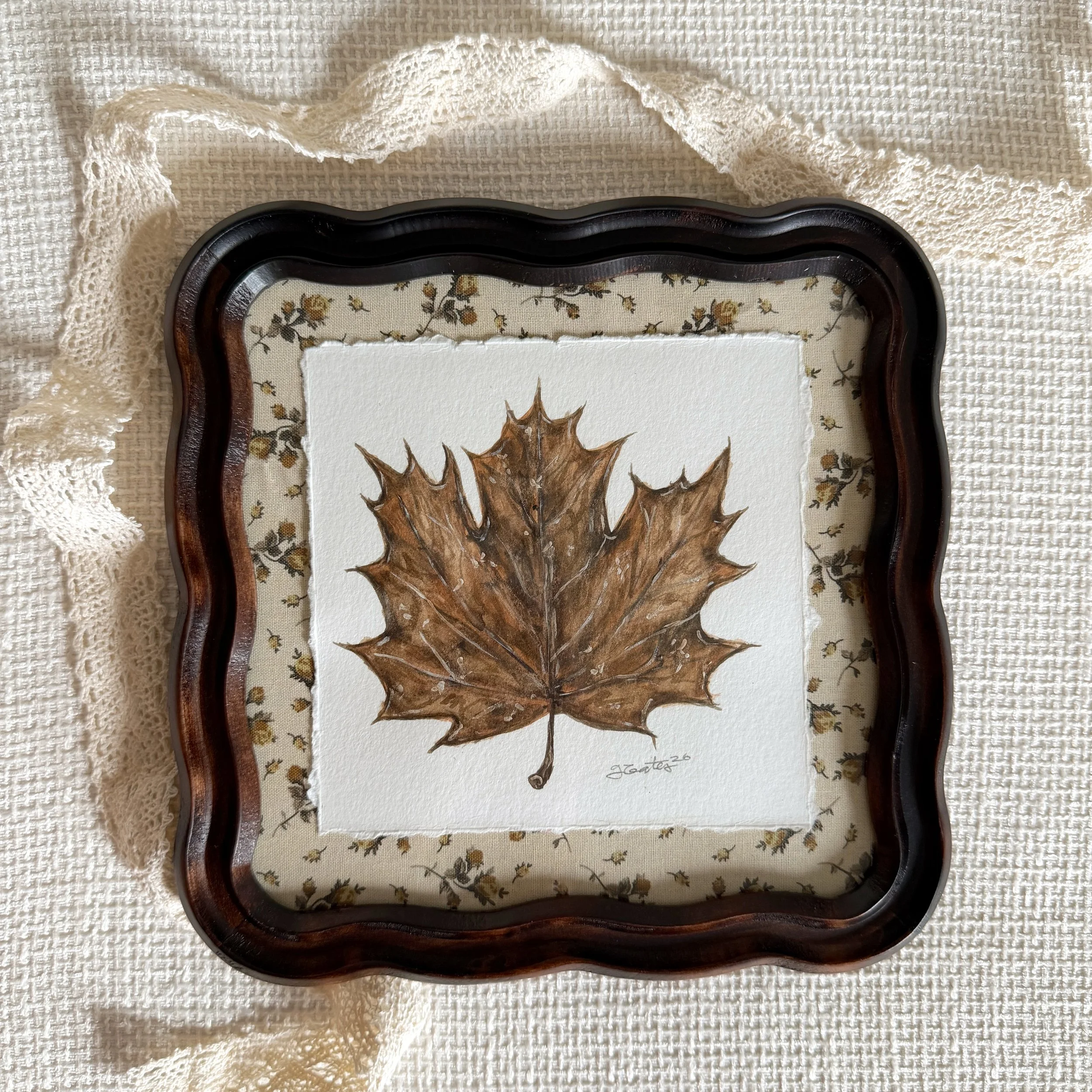 Maple - Framed Original Watercolor Painting
