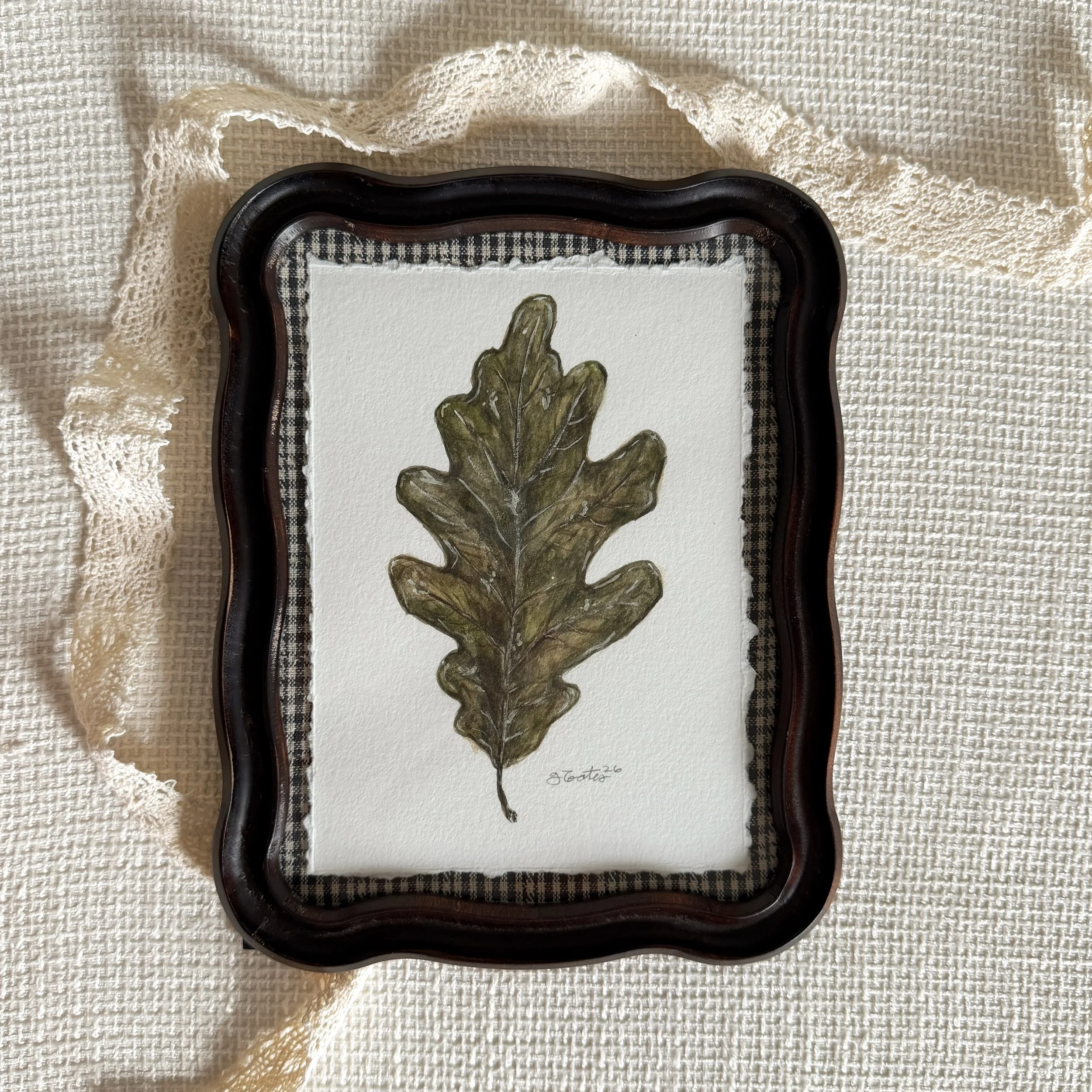Oak - Framed Original Watercolor Painting