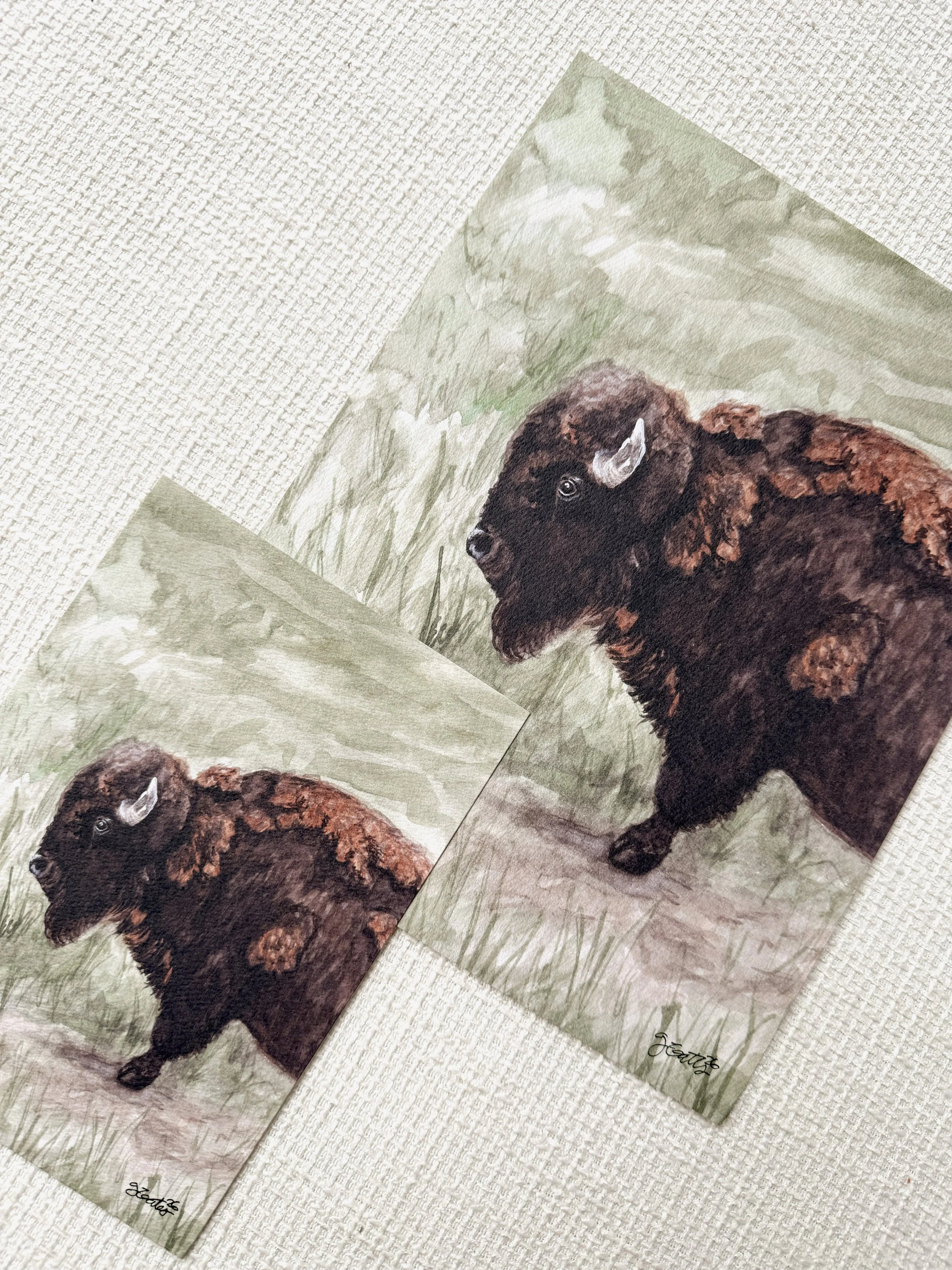 Yellowstone - Watercolor Print