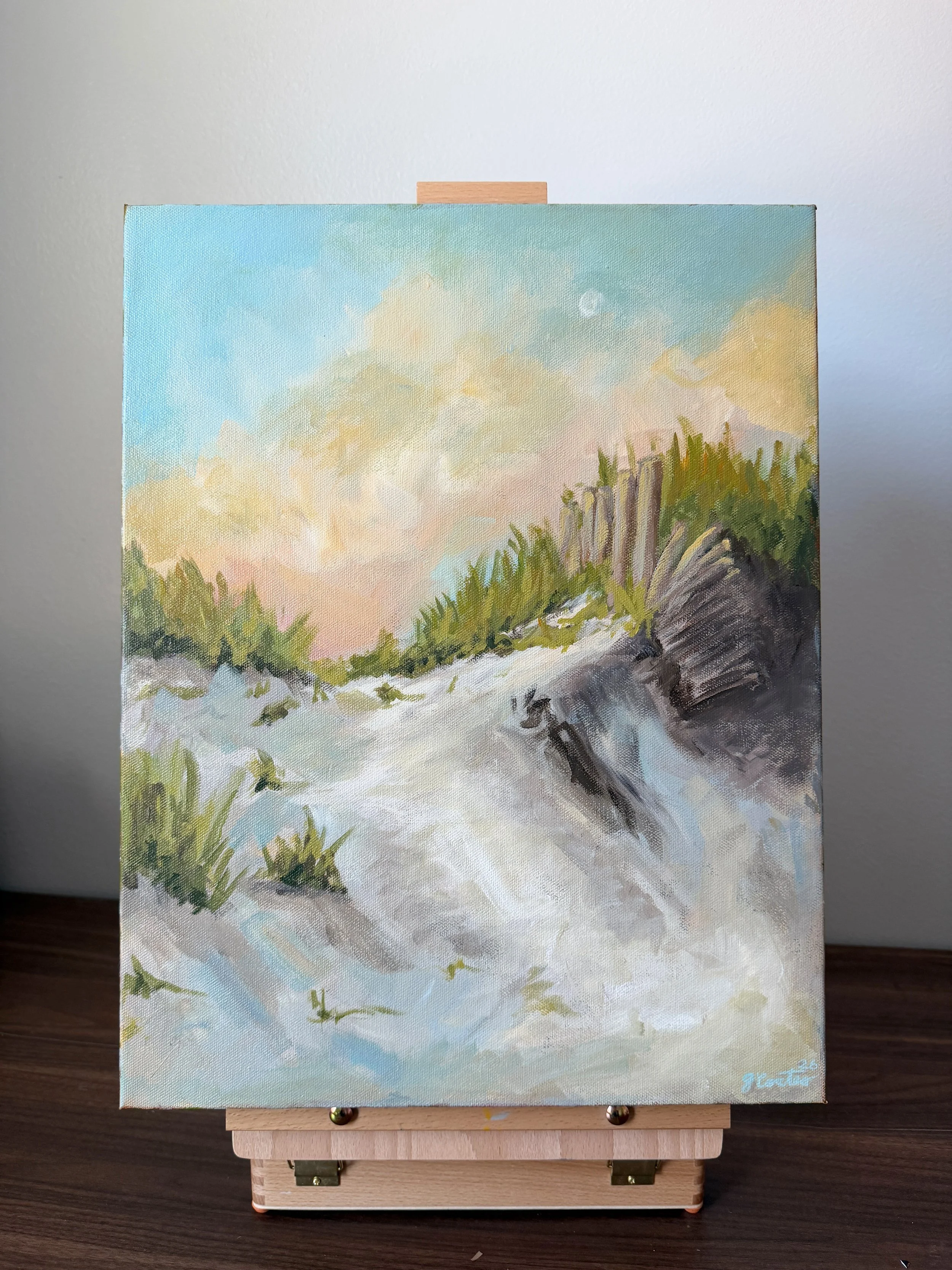 The Fence - Original Acrylic Painting on Canvas