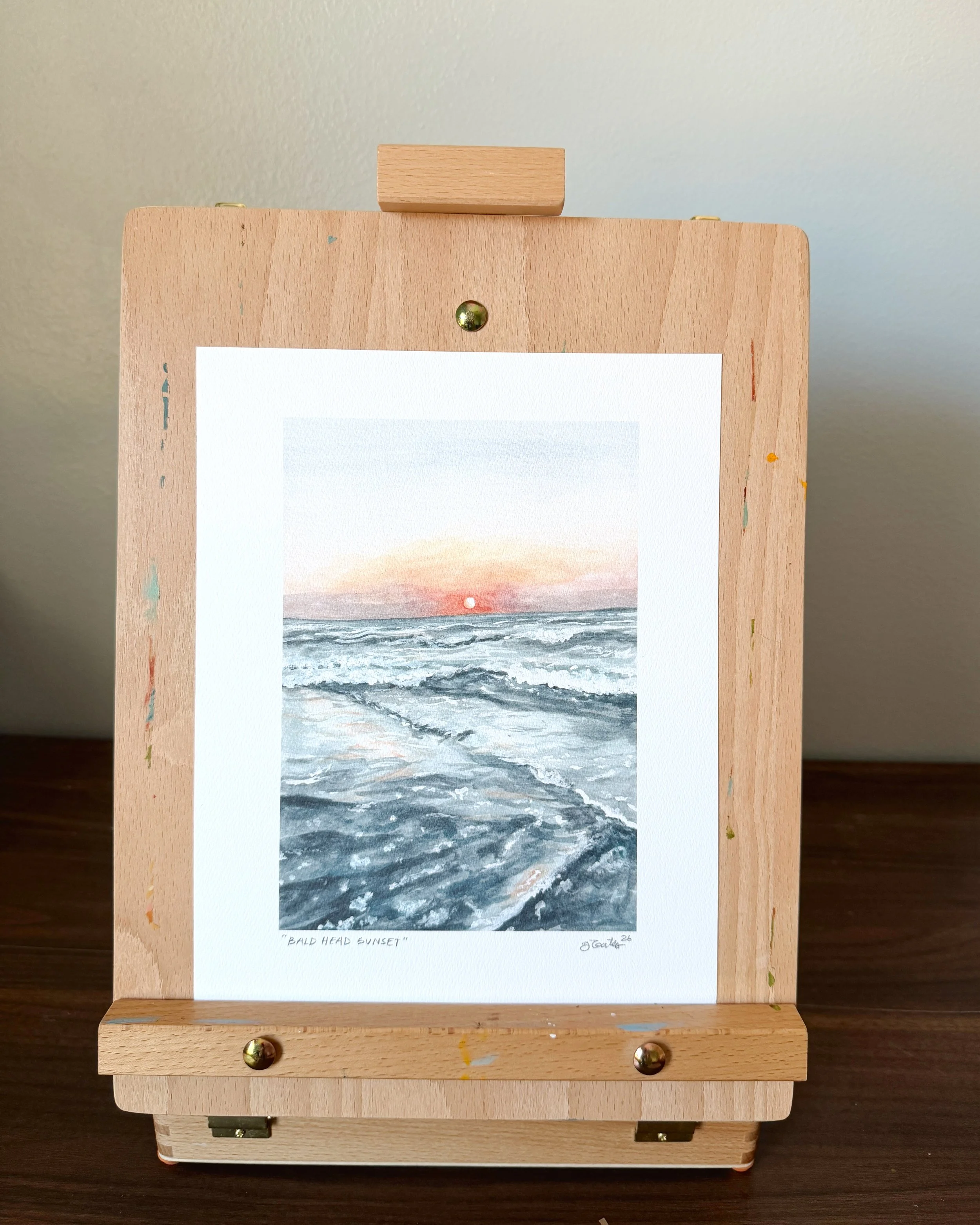 BHI Sunset - Watercolor Print