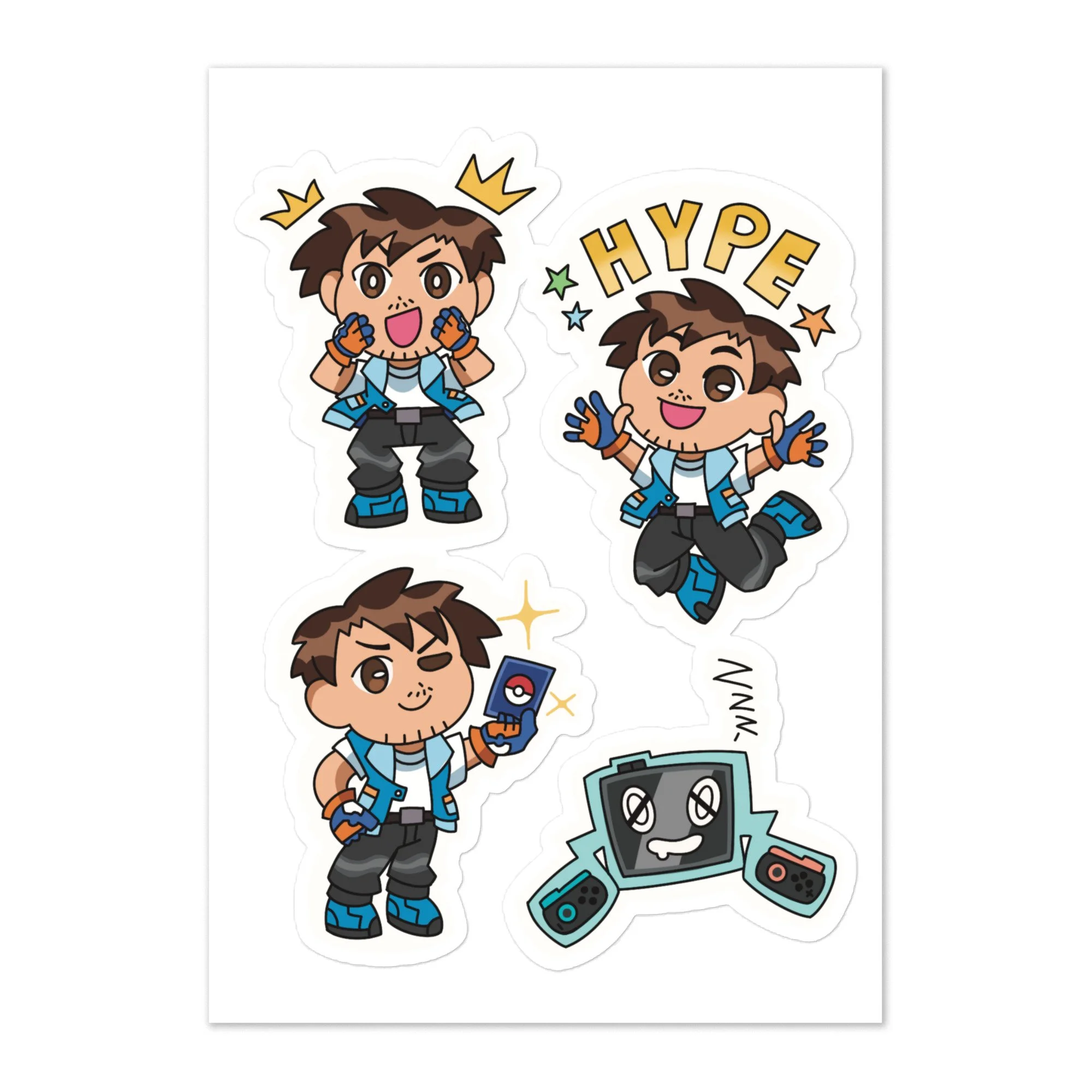 Pewter Crunchy Sticker sheet