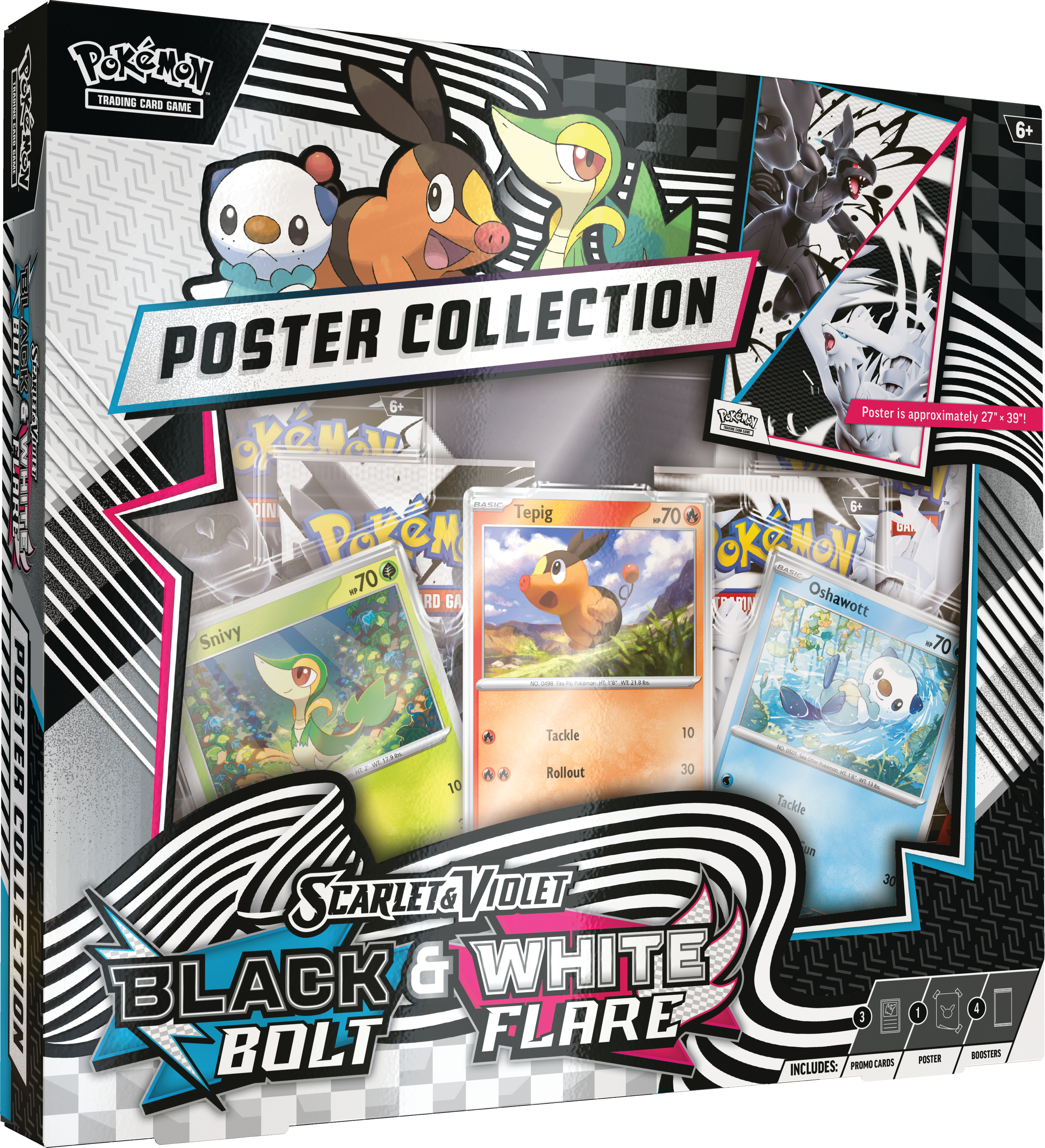 Scarlet & Violet-Black Bolt & White Flare Unova Poster Collection